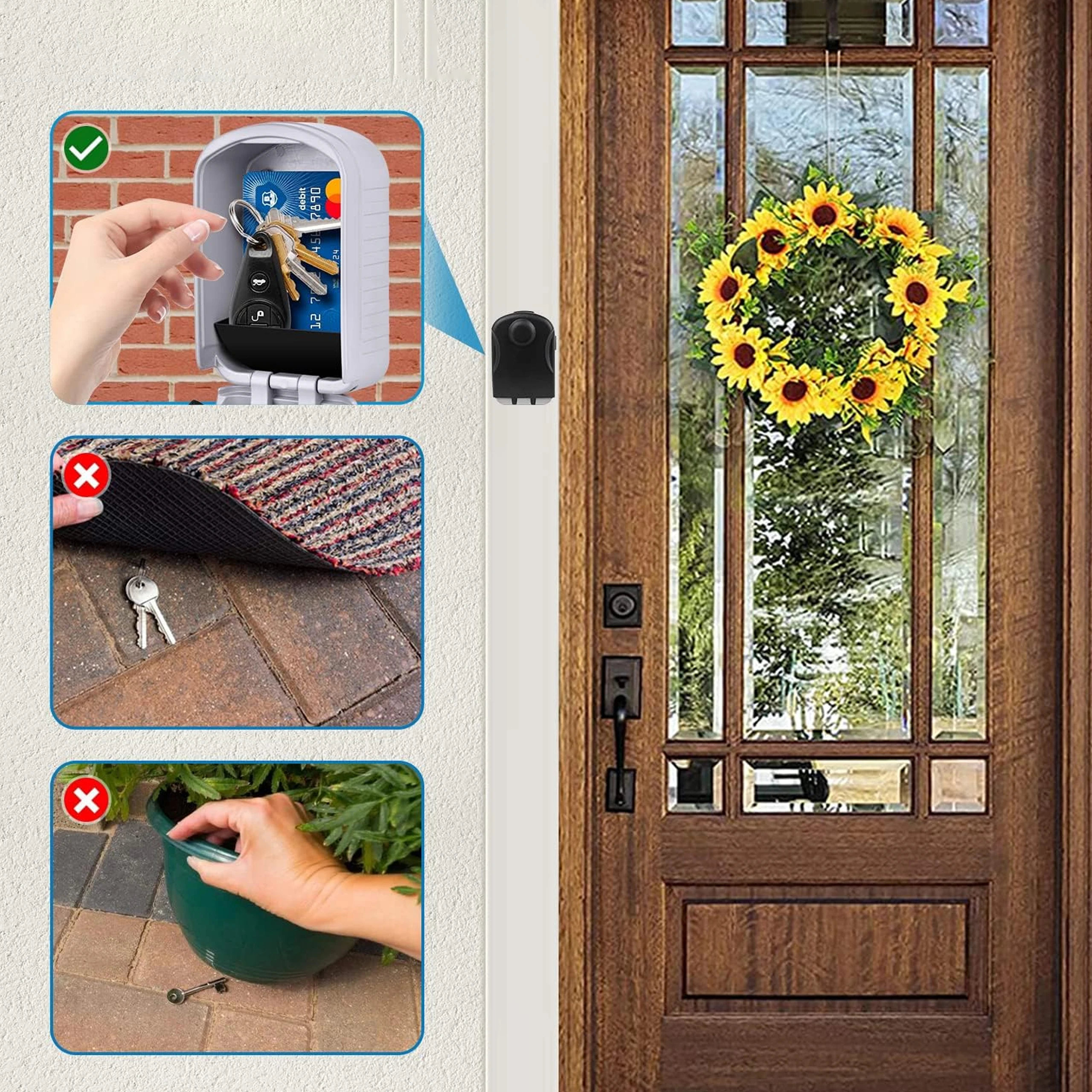 EXTRALINK HOME METALOWY SEJF SKRZYNKA SZAFKA KASETKA NA KLUCZE NA ŚCIANĘ KOD SZYFR S-410