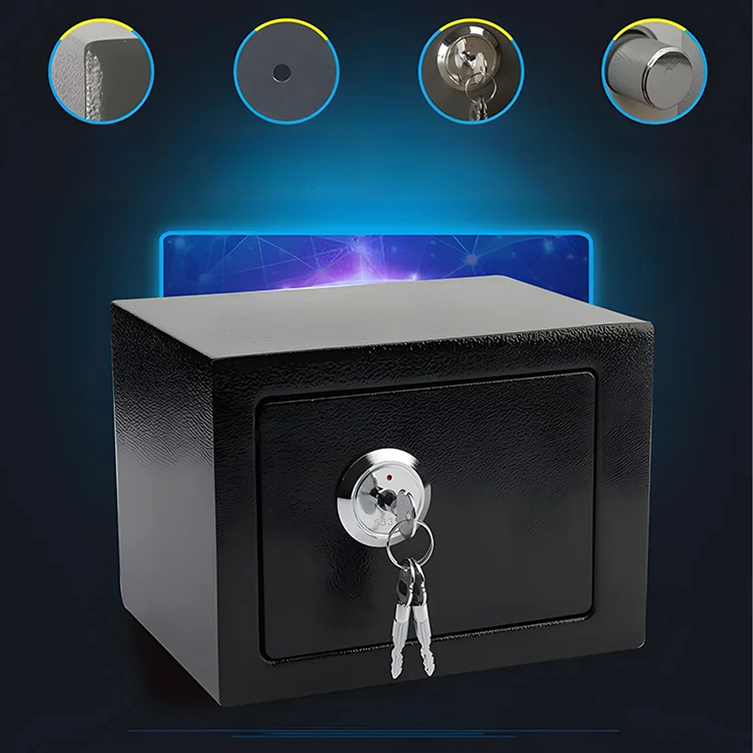 EXTRALINK CAJA FUERTE DE OFICINA S-404-NEGRO