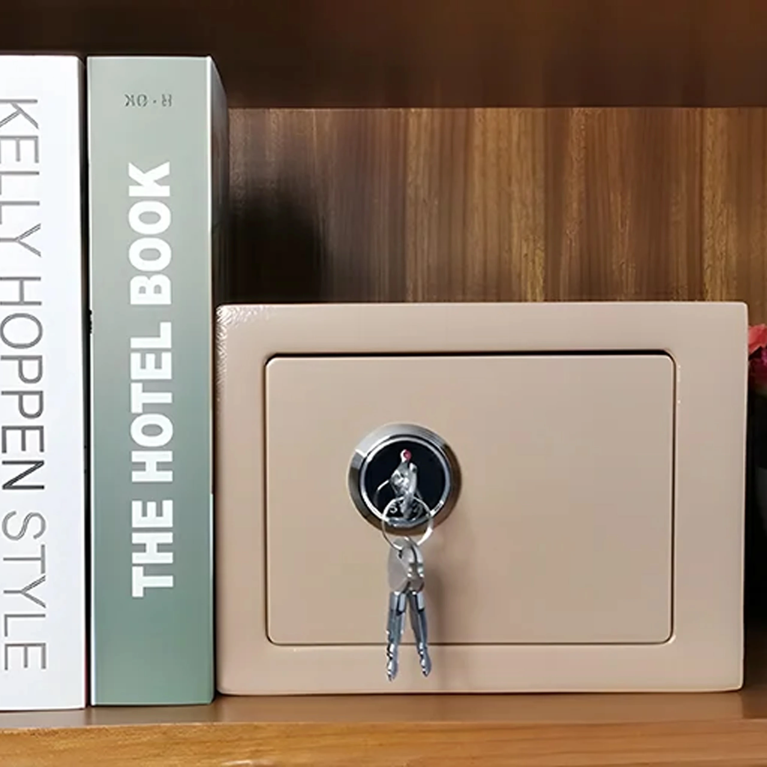 EXTRALINK CAJA FUERTE PARA EL HOGAR OFICINA CAJA FUERTE FUERTE CAJA FUERTE BLINDADA S-404-GOLD