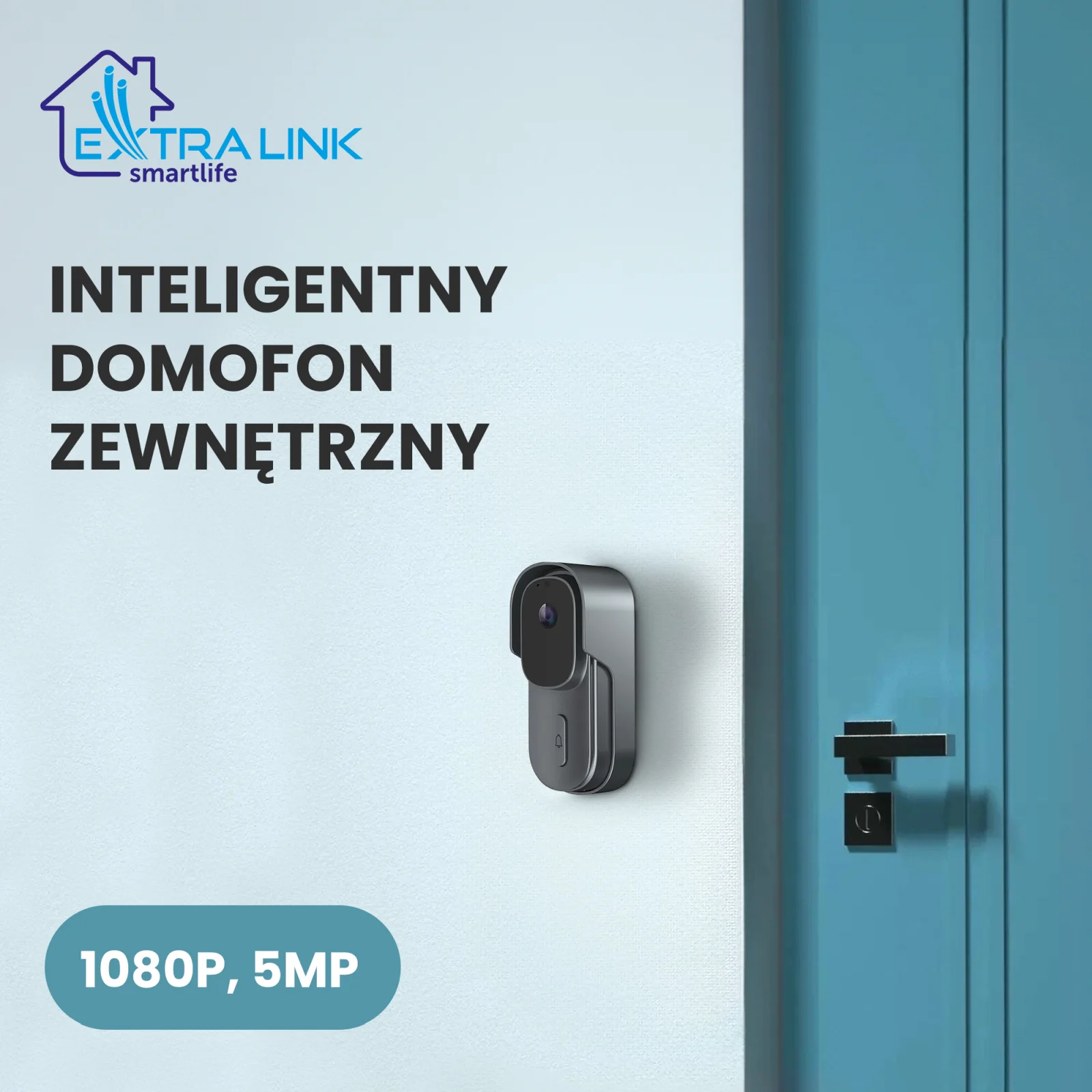 EXTRALINK SMARTLIFE INTELIGENTNY DOMOFON ZEWNĘTRZNY 1080P 5MP 708AD