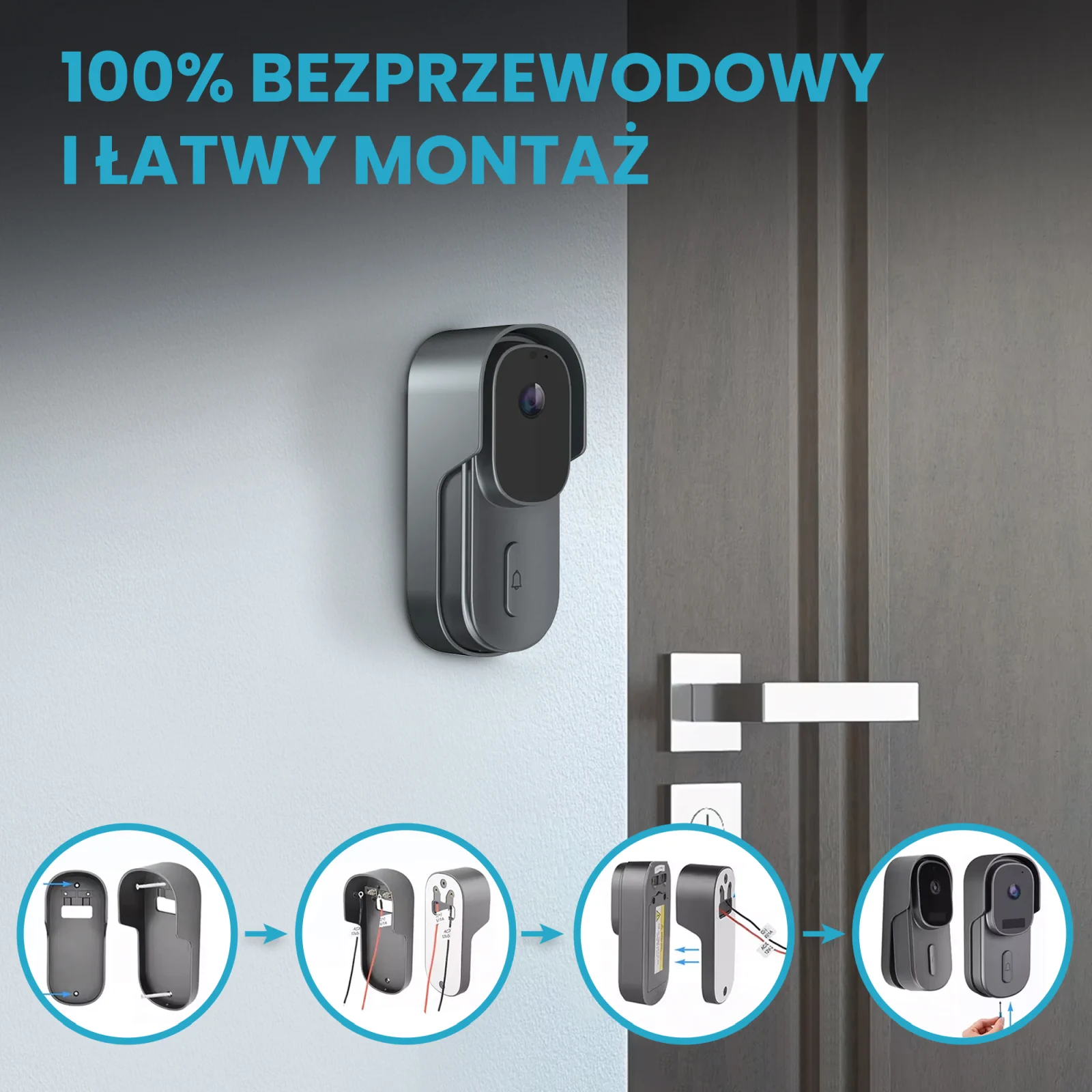 EXTRALINK SMARTLIFE INTELIGENTNY DOMOFON ZEWNĘTRZNY 1080P 5MP 708AD