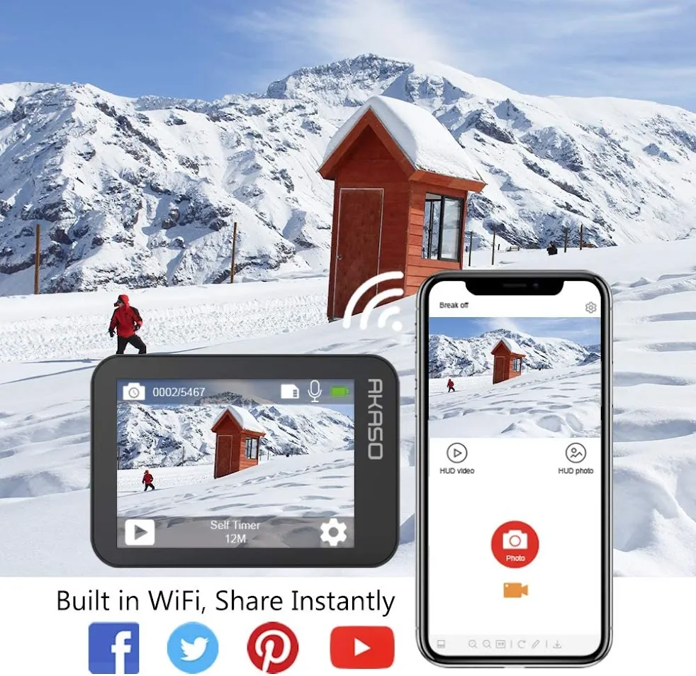 AKASO V50 CÁMARA DEPORTIVA PROFESIONAL