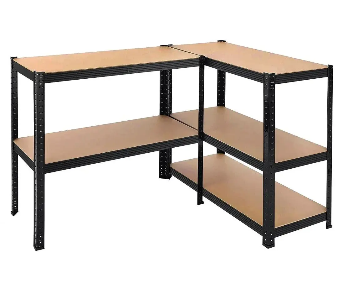 EXTRALINK ESTANTERíA METÁLICA 180x90x40 NEGRO