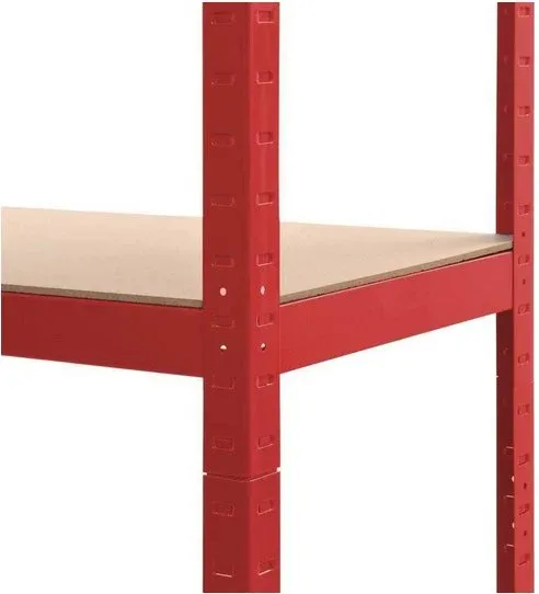 EXTRALINK REGAŁ MAGAZYNOWY METALOWY 180x90x40 CZERWONY