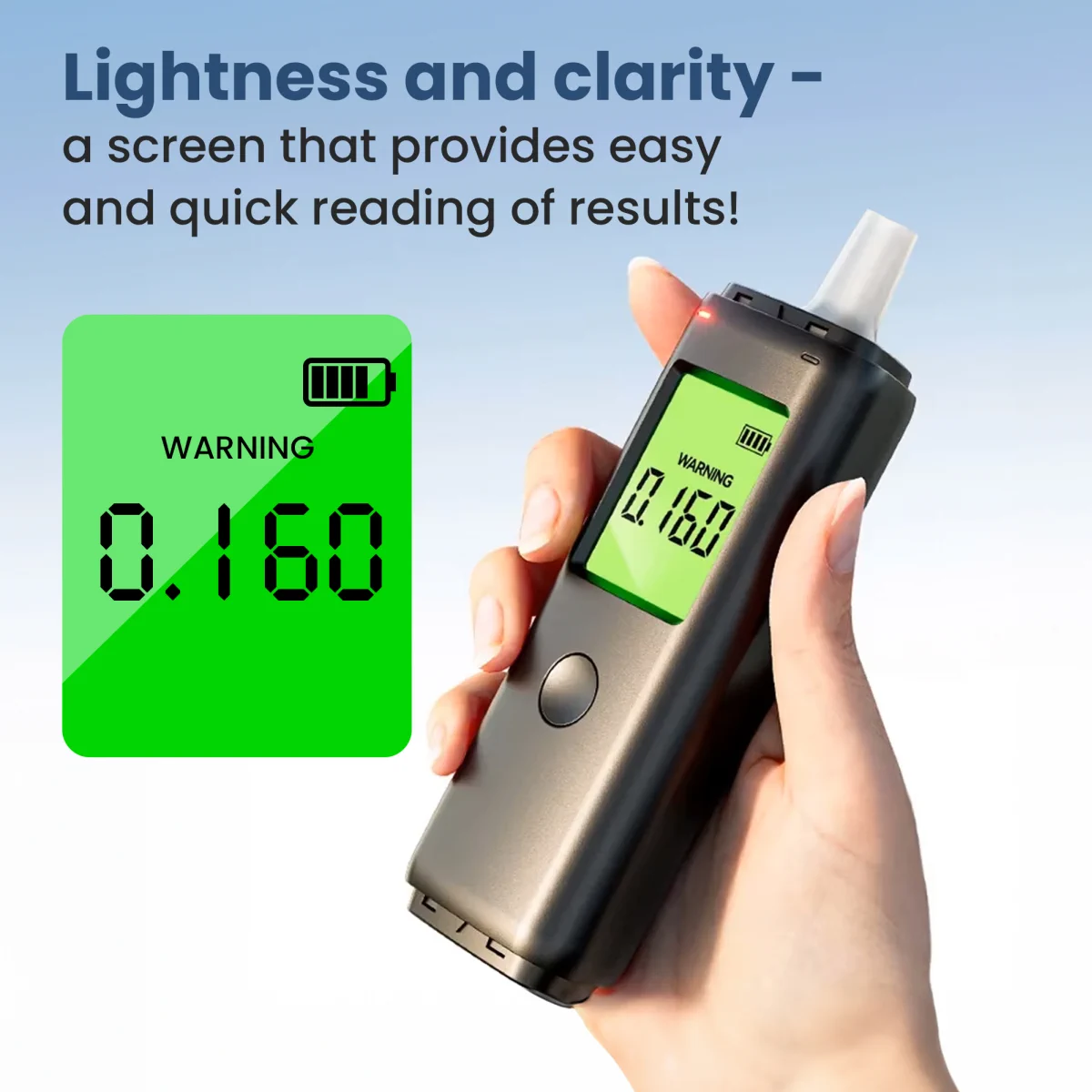 EXTRALINK ALKOLOGIC PO-01 SOLID-STATE HOME BREATHALYZER
