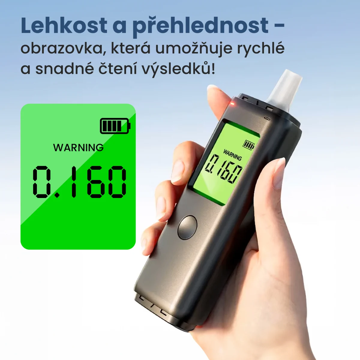 EXTRALINK ALKOLOGIC PO-01 DOMÁCÍ POLOVODIČOVÝ ANALYZÁTOR DECHU