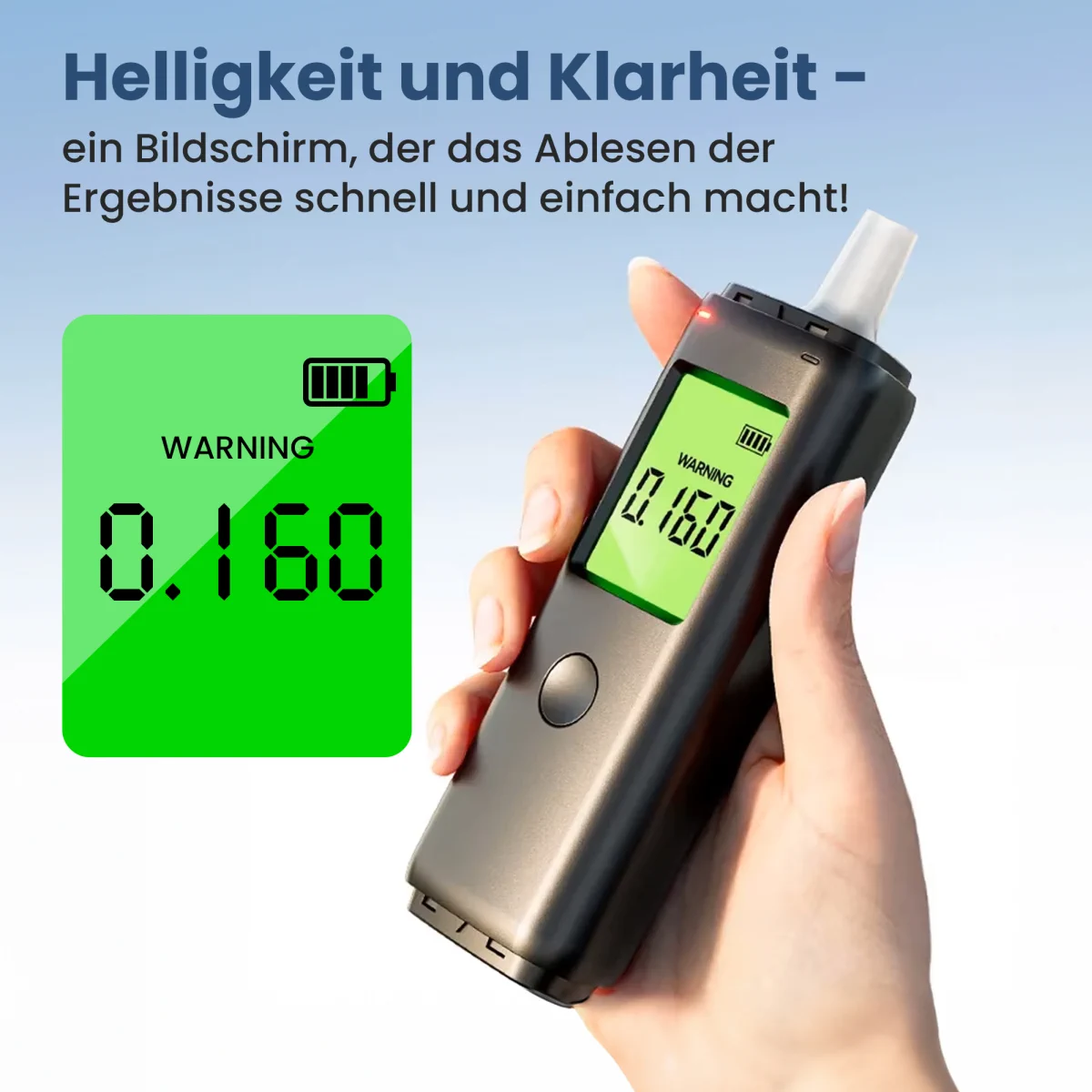 EXTRALINK ALKOLOGIC PO-01 FESTKÖRPER-ATEMLUFTMESSGERÄT FÜR ZUHAUSE