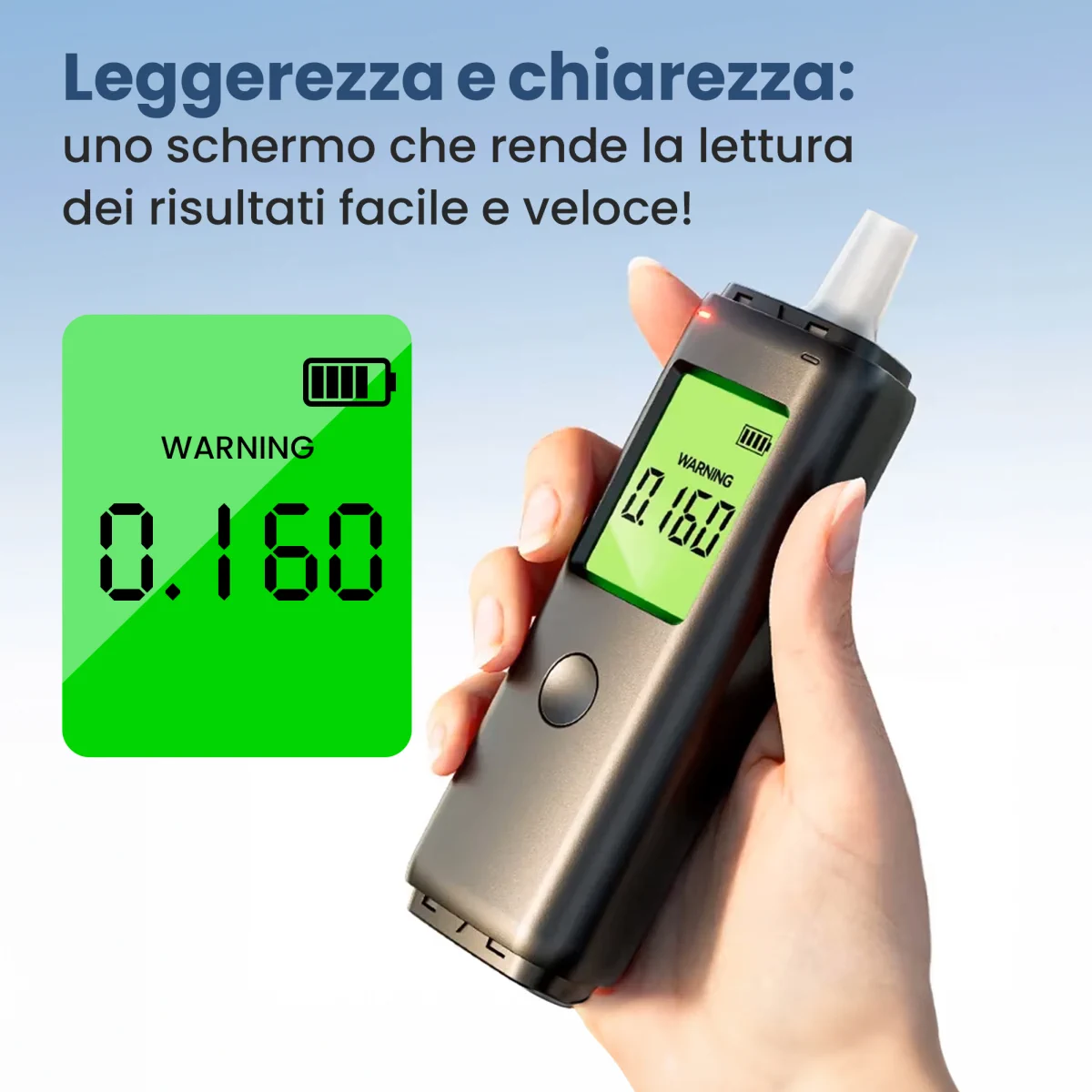 EXTRALINK ALKOLOGIC PO-01, ETILOMETRO DOMESTICO ALLO STATO SOLIDO