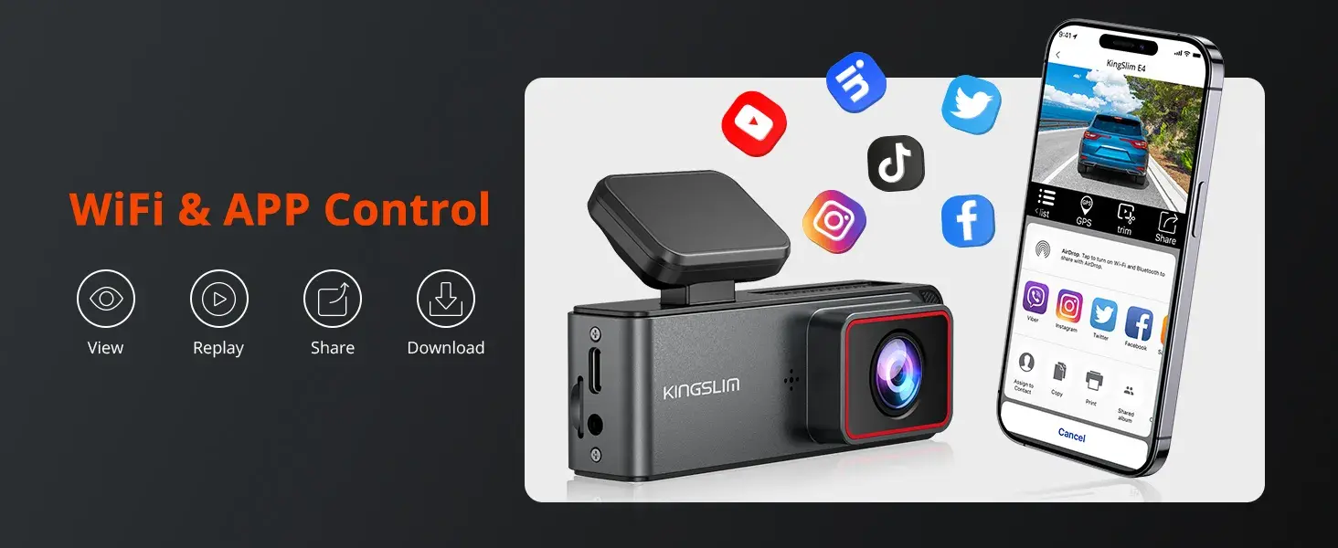 ПРИБОРНАЯ КАМЕРА KINGSLIM E4