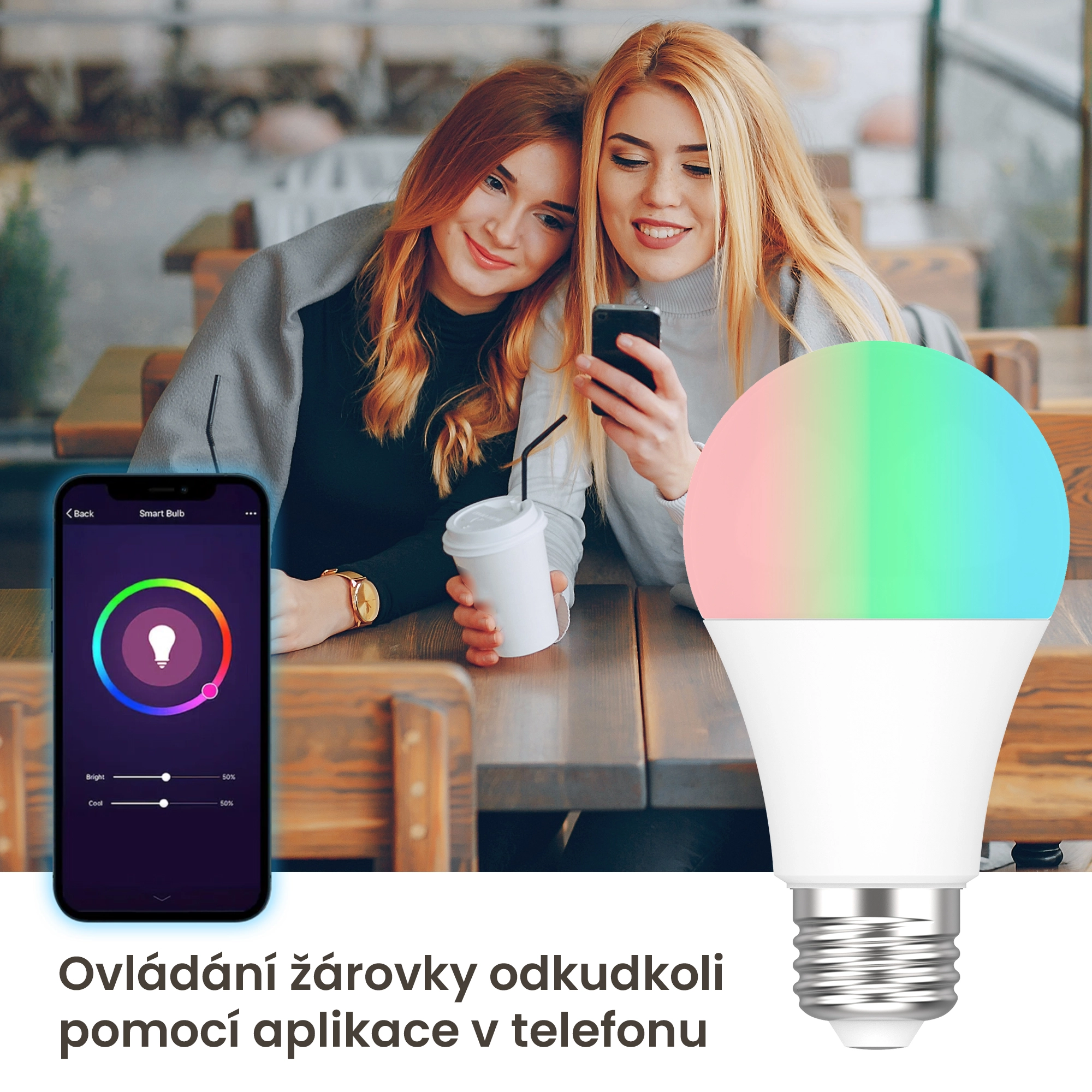 EXTRALINK SMARTLIFE LED ŽÁROVKA E27 A60 2700-6500K WIFI 220-240V