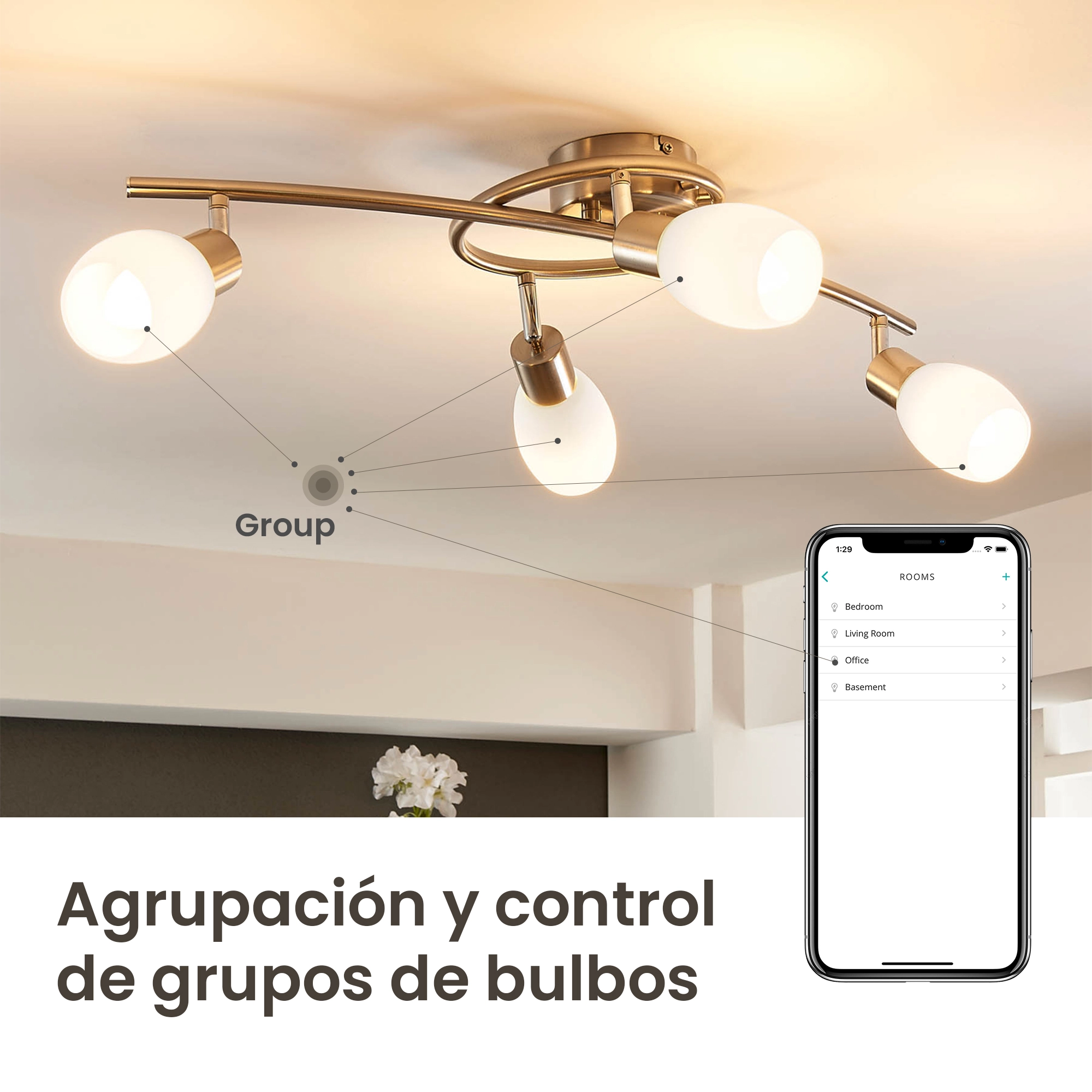 EXTRALINK SMARTLIFE LED BOMBILLA E14 C37 2700-6500K WIFI 220-240V