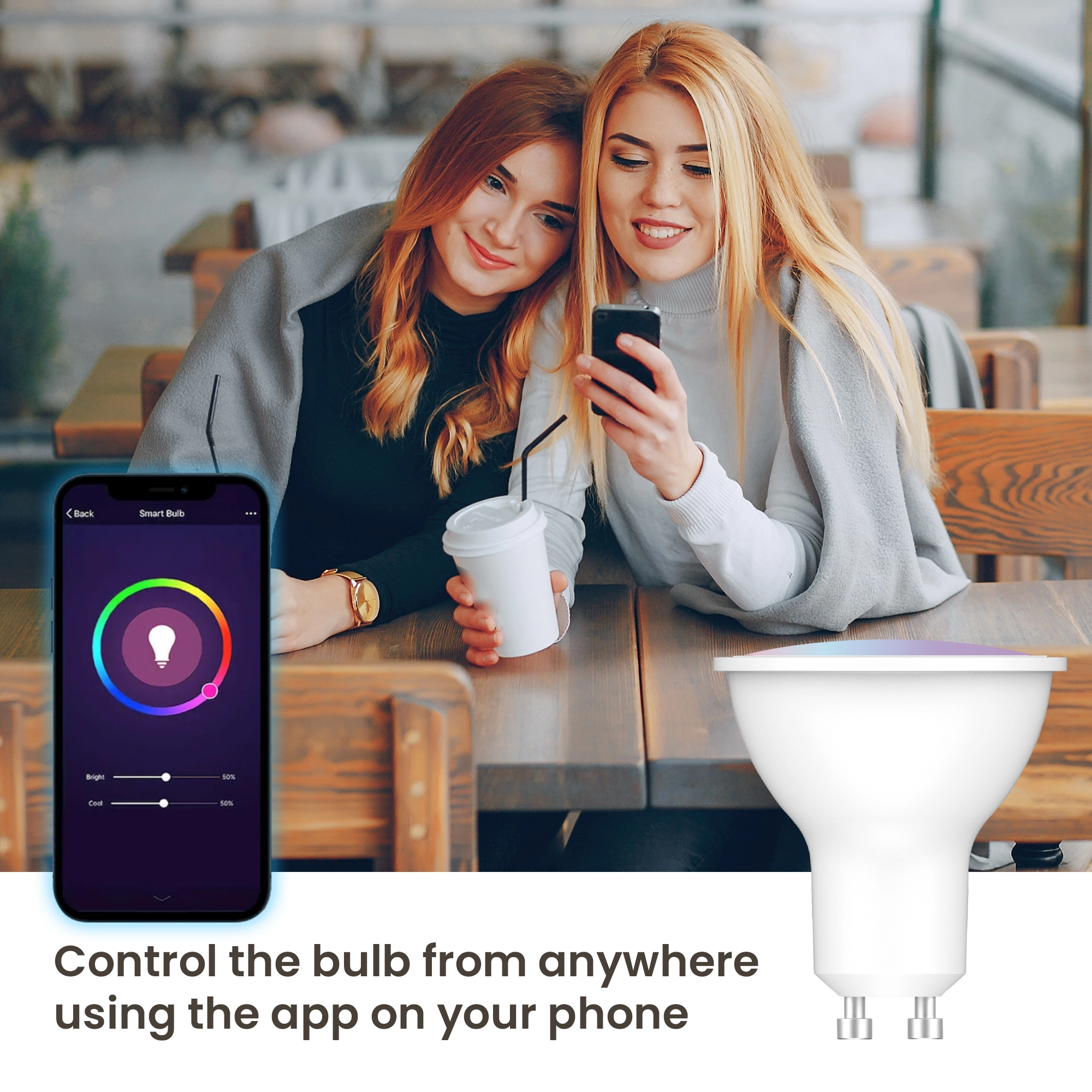 EXTRALINK SMARTLIFE LED BULB GU10 G10 2700-6500K WIFI 220-240V