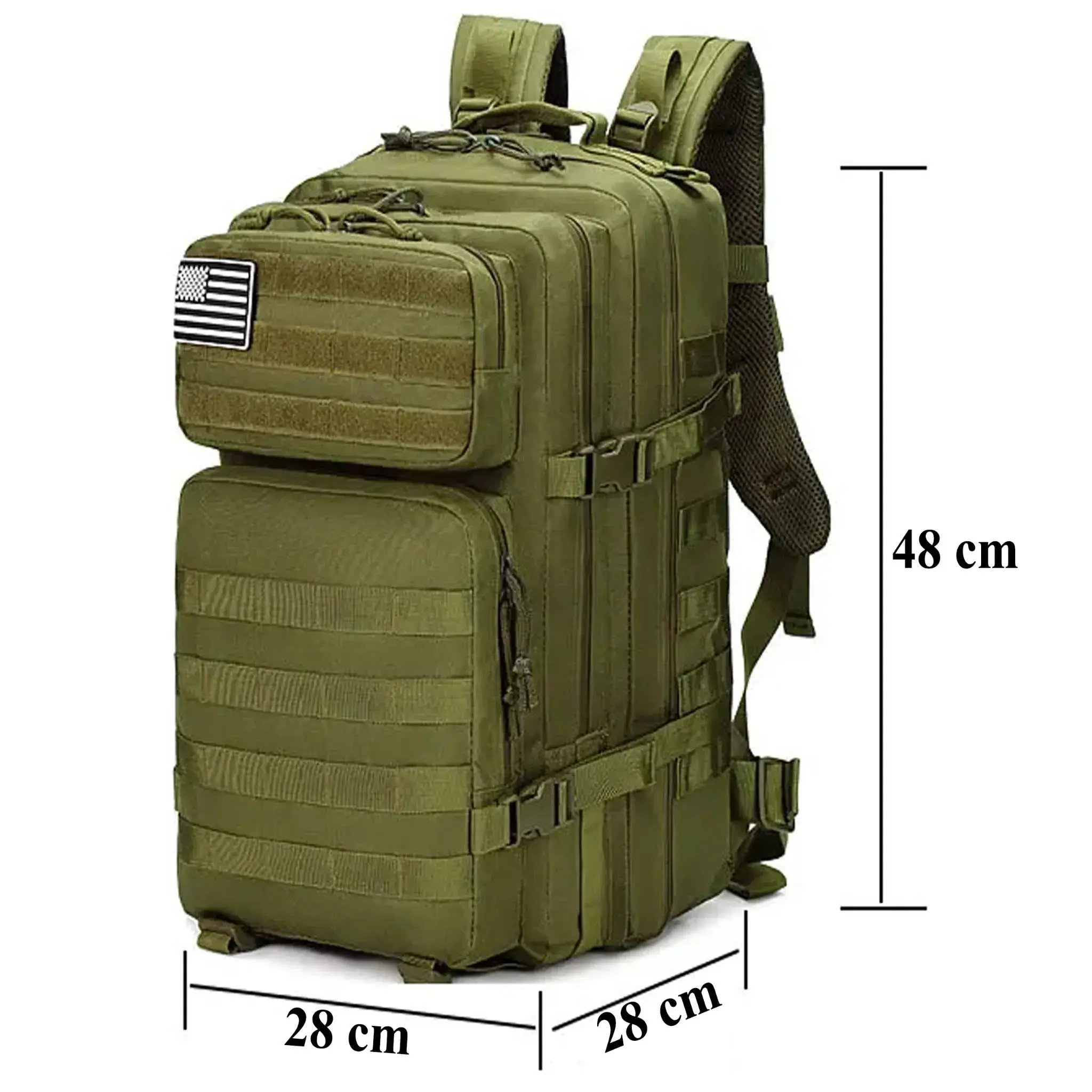 EXTRALINK ZAINO SCUOLA MILITARE TATTICO VIAGGIO UOMO GRANDE 45L MIL-1115
