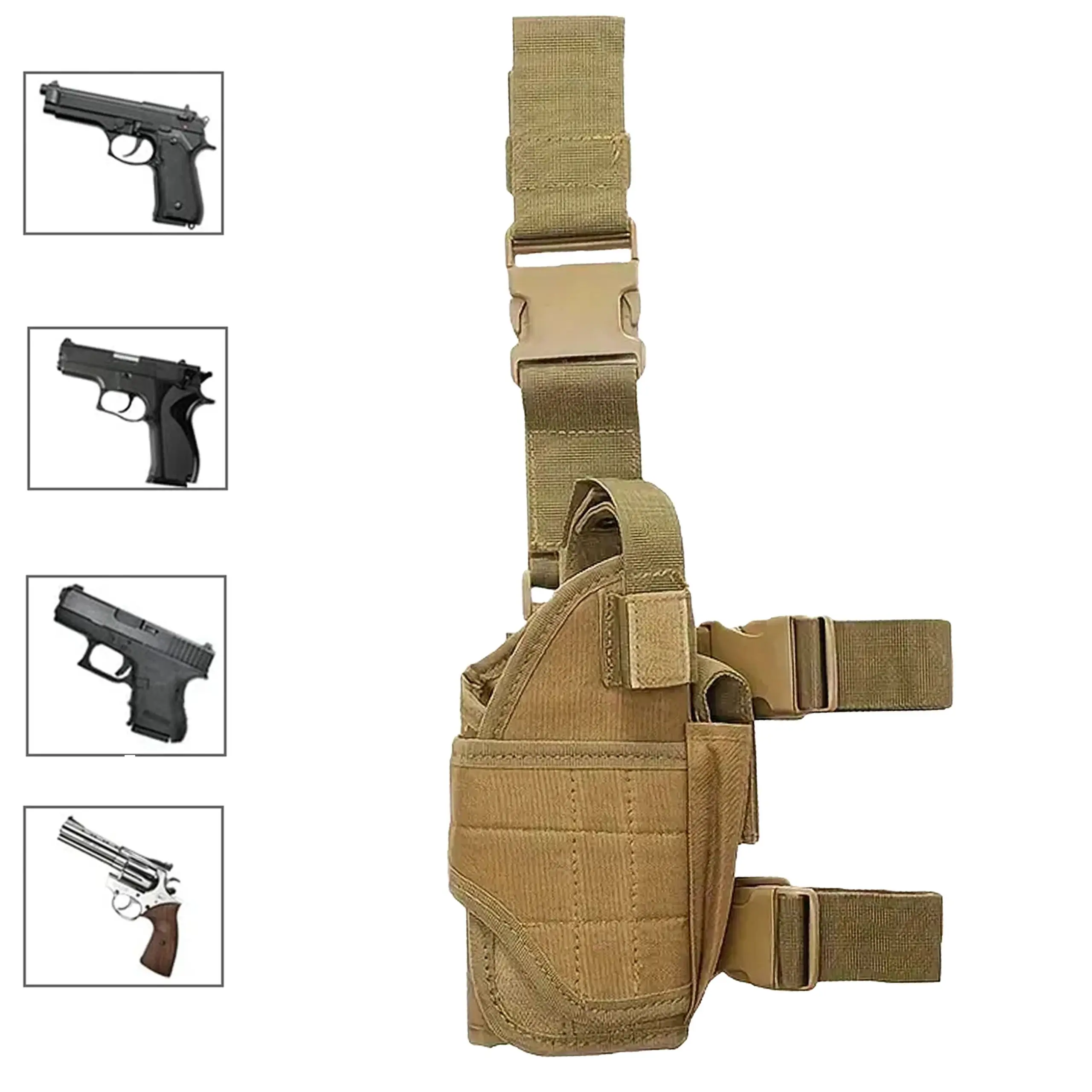 EXTRALINK PISTOLERA MILITAR MUSLO UNIVERSAL MIL-1117