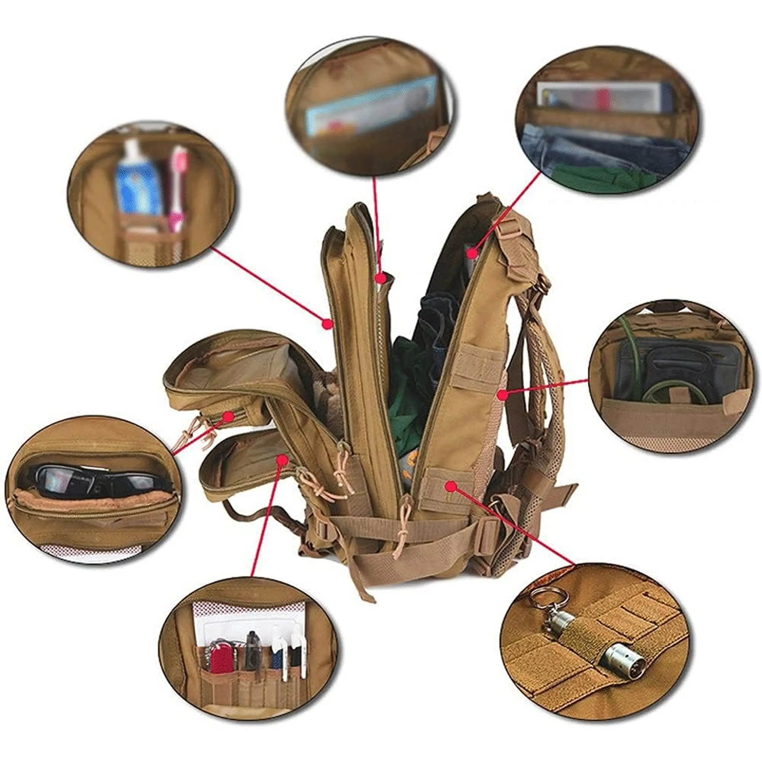 EXTRALINK MOCHILA TÁCTICA MILITAR TURISTA 30L MIL-667