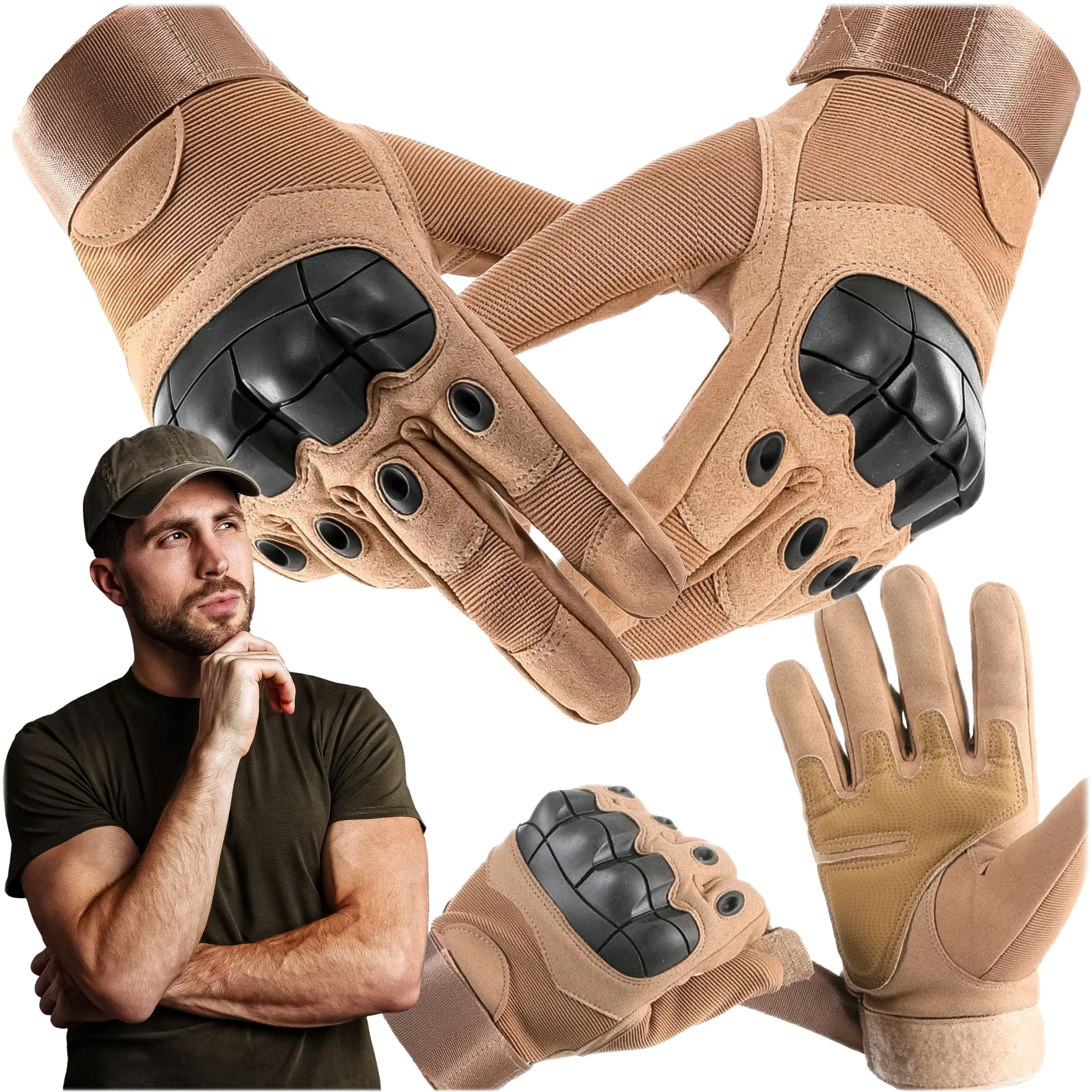 EXTRALINK GUANTES MILITARES TÁCTICOS DE COMBATE SUPERVIVENCIA TOUCH L MIL-680