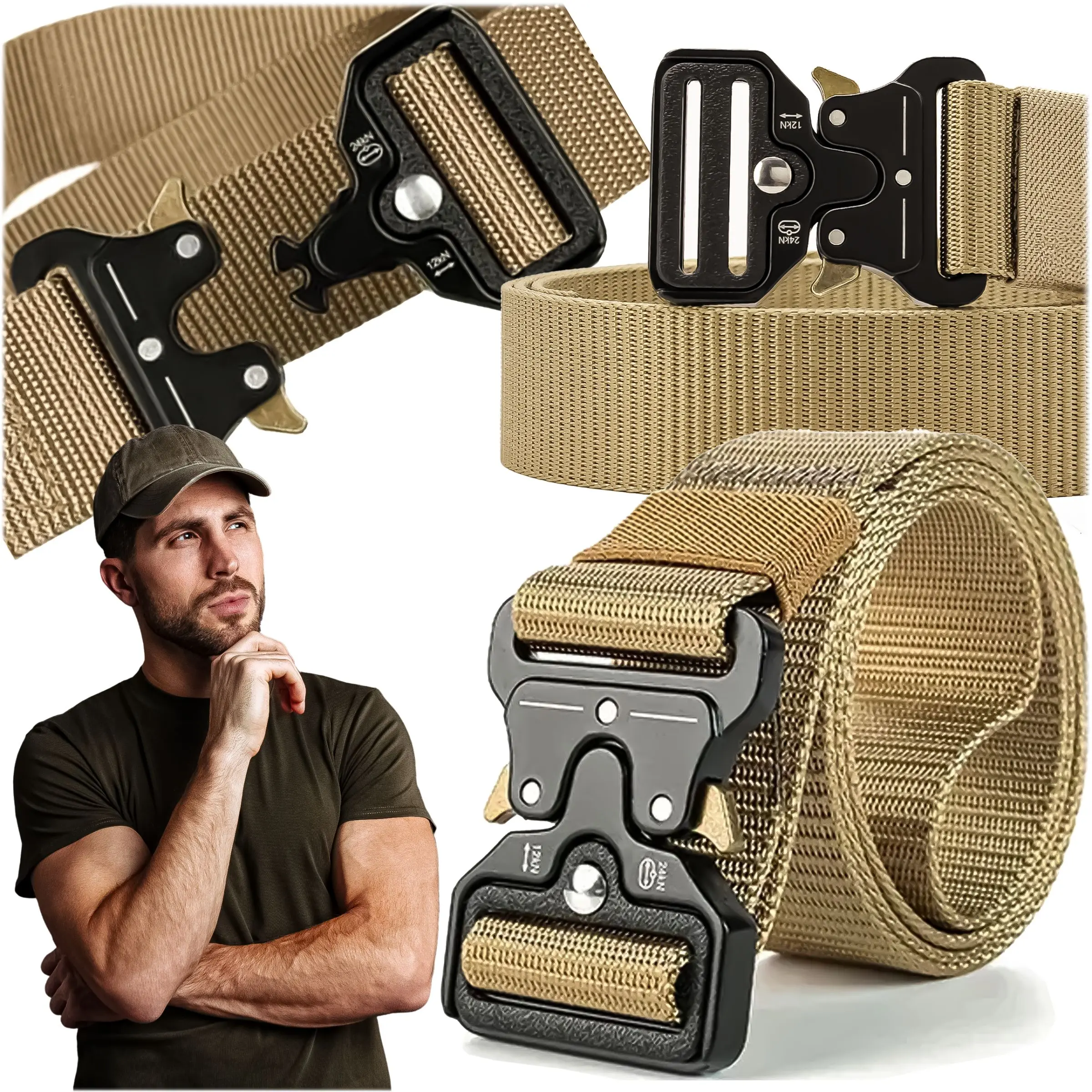 EXTRALINK MILITARY PASEK TAKTYCZNY WOJSKOWY SURVIVALOWY MIL-690