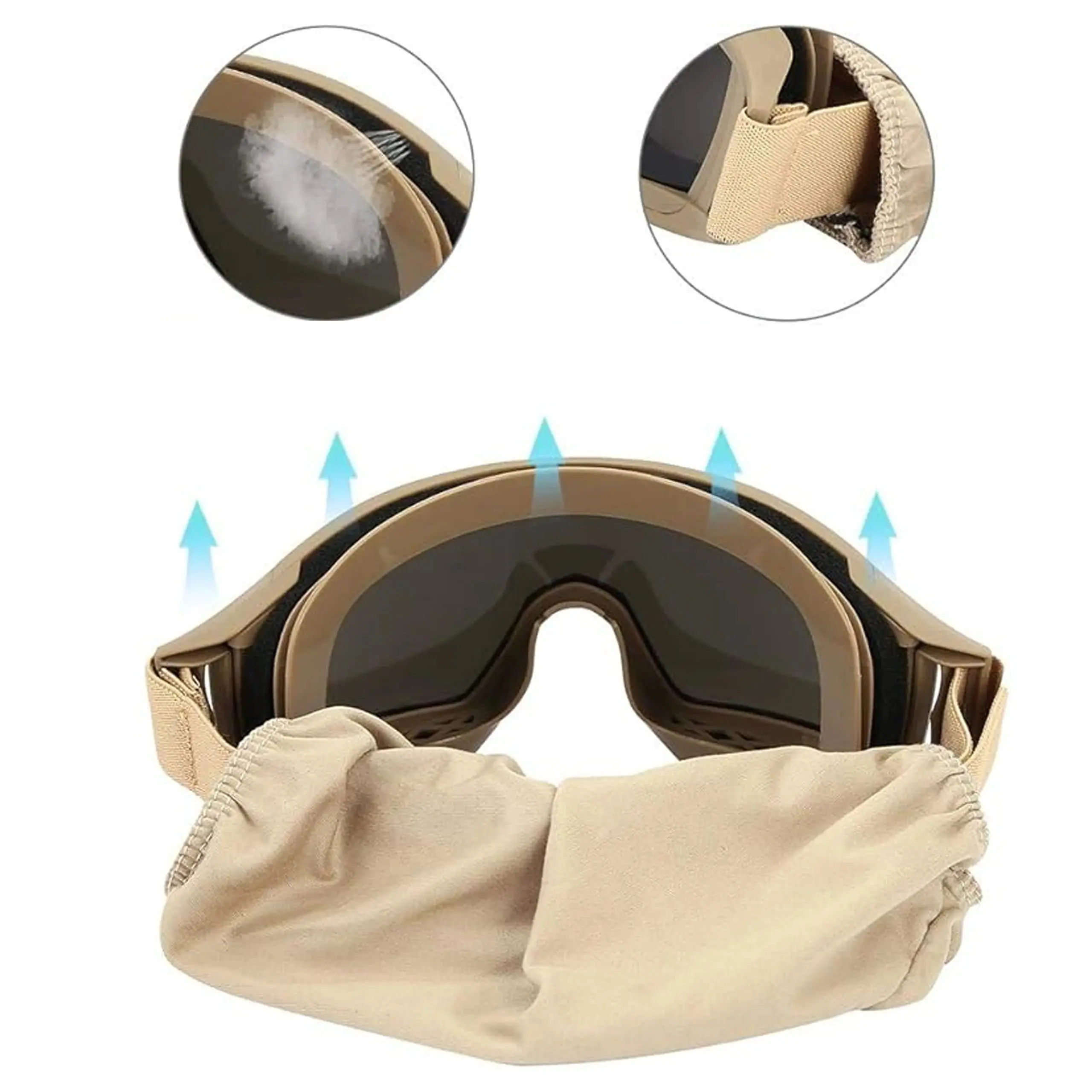 EXTRALINK MILITARY OKULARY TAKTYCZNE GOGLE WOJSKOWE OCHRONNE ASG STRZELECKIE AIRSOFT MIL-678