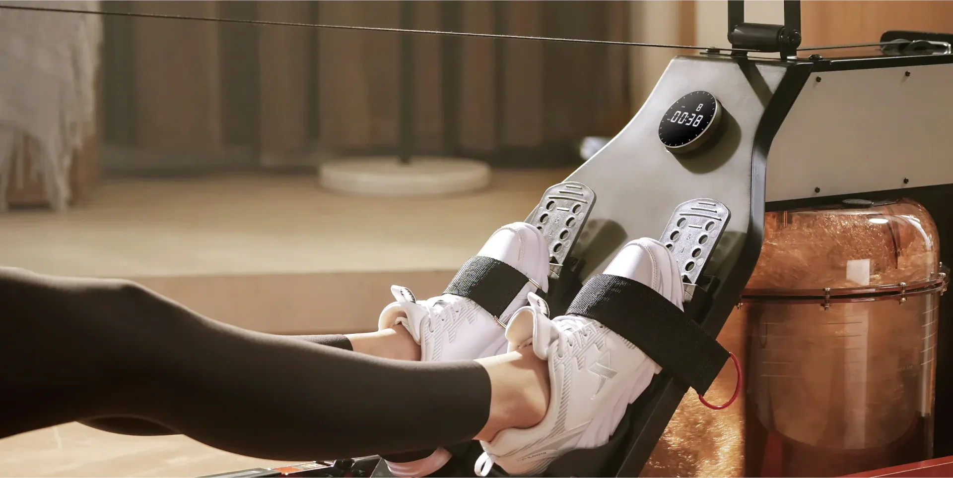 KINGSMITH RMWM10 ROWING MACHINE TRI-FOLDABLE WATER-MAGNETIC DUAL RESISTANCE