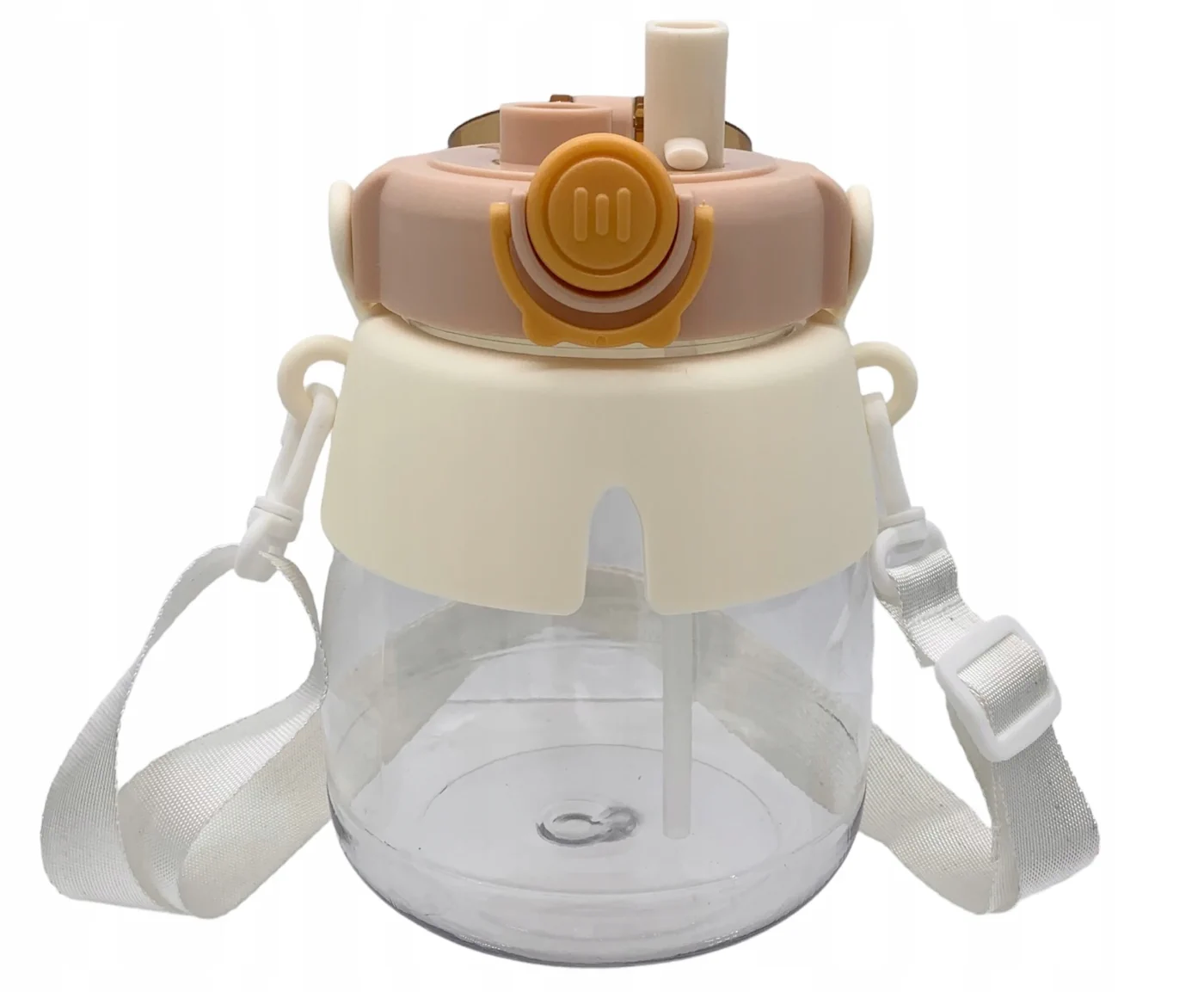 BIDON EXTRALINK PARA COLEGIO GUARDERIA CANTIMPLORA CON PAJITA CORREA PARA NIÑOS 1L MARRON