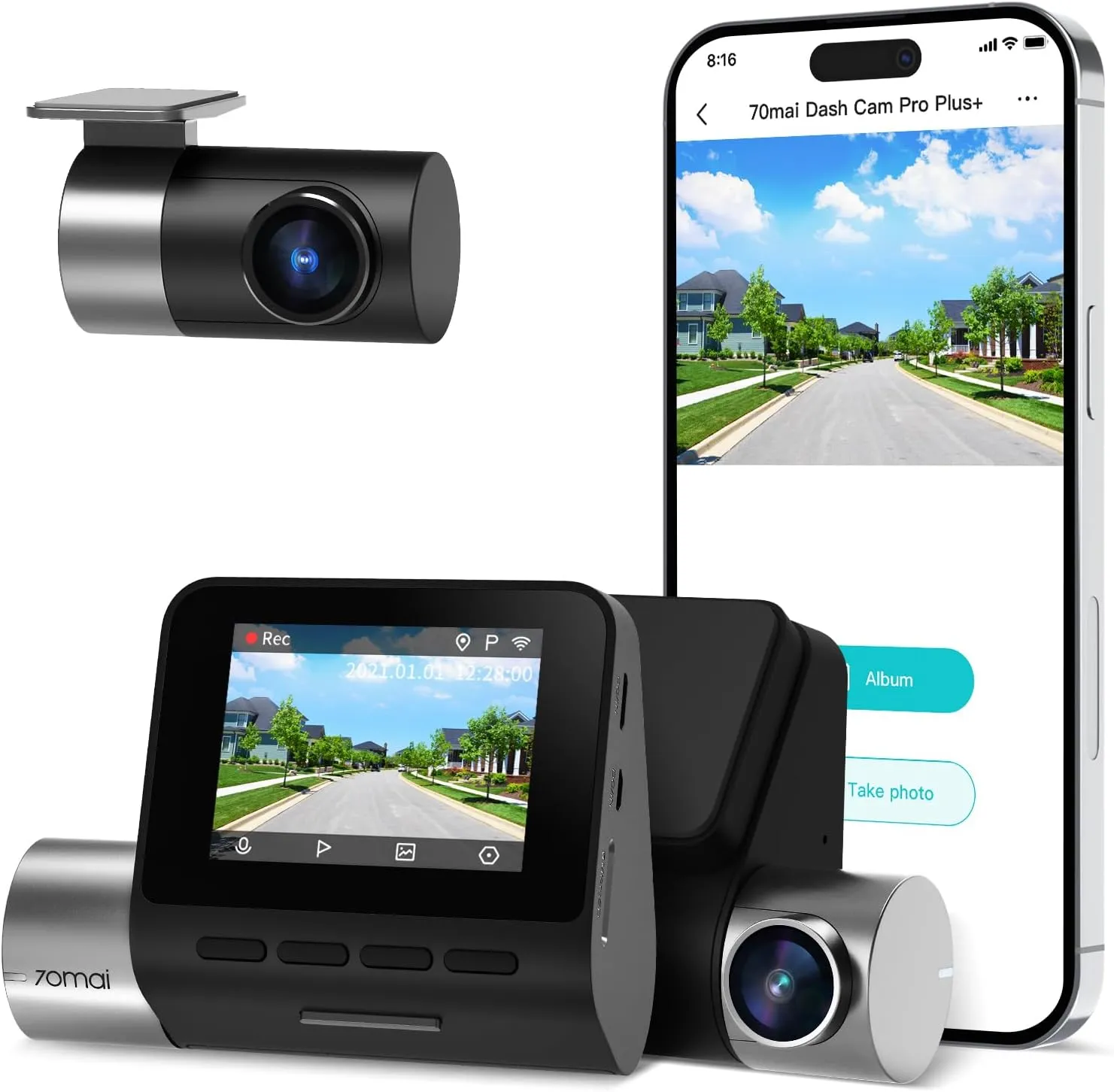 70MAI DASH CAM WIFI/GPS A510-1 SET