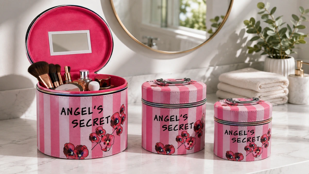 Offenes 3-in-1-Kosmetikkoffer-Set Angel&rsquo;s Secret