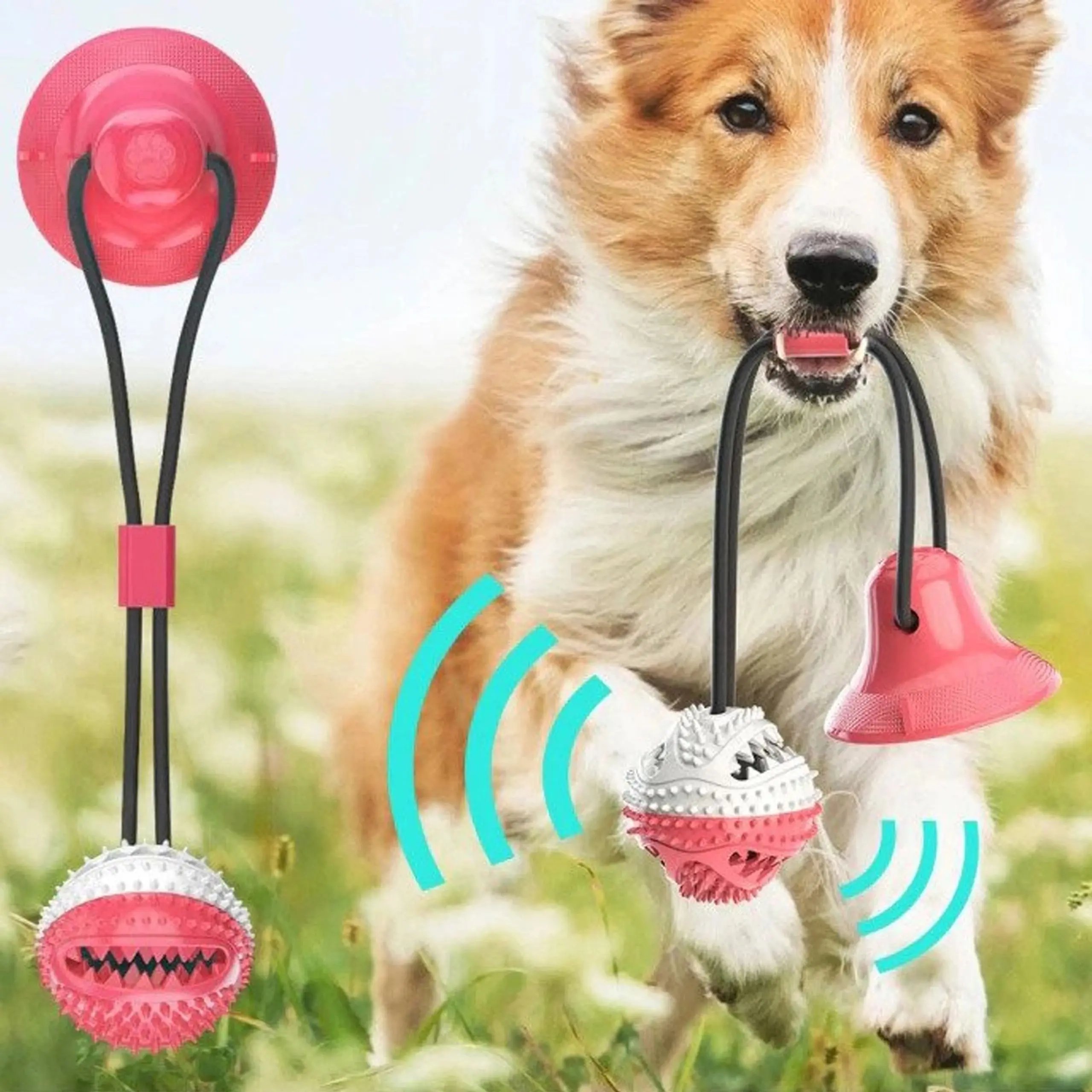 EXTRALINK PETS TREAT TOY FOOD JUGUETE INTERACTIVO PARA PERROS CON VENTOSA CHEW PET-843