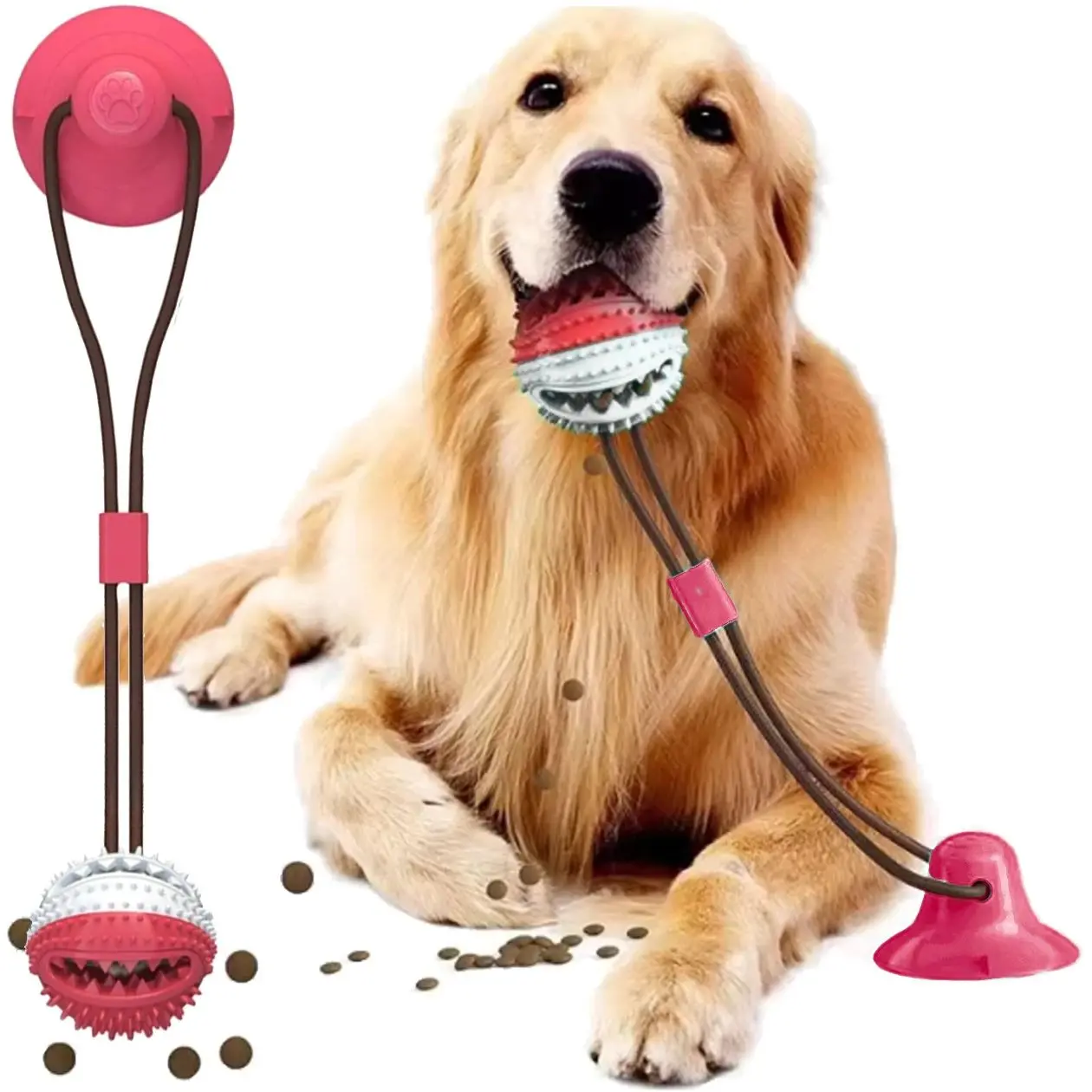 EXTRALINK PETS TREAT TOY FOOD JUGUETE INTERACTIVO PARA PERROS CON VENTOSA CHEW PET-843