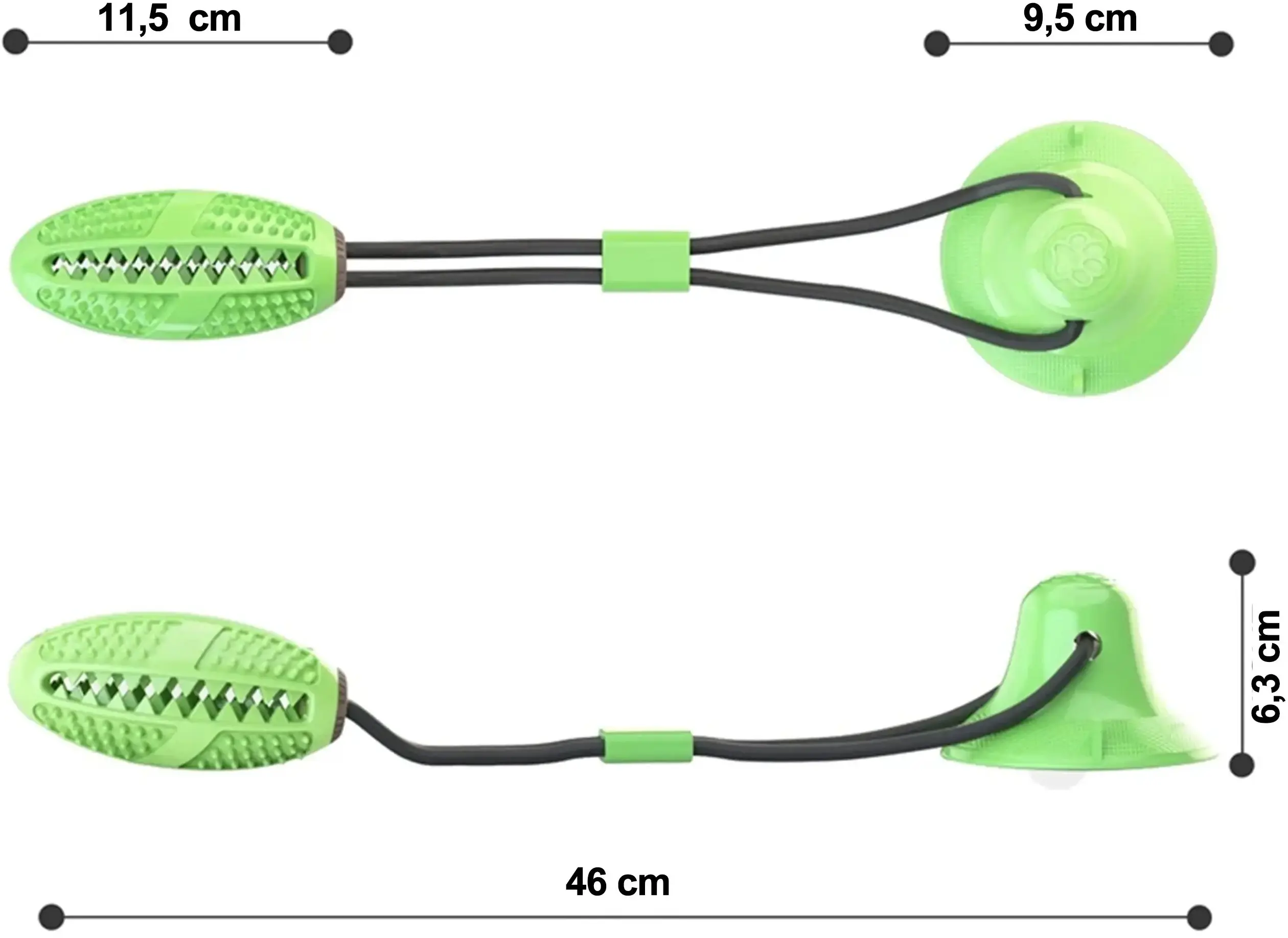 EXTRALINK PETS TREAT FOOD INTERACTIVE DOG TOY WITH SUCTION CUP PET-844 CHEW.