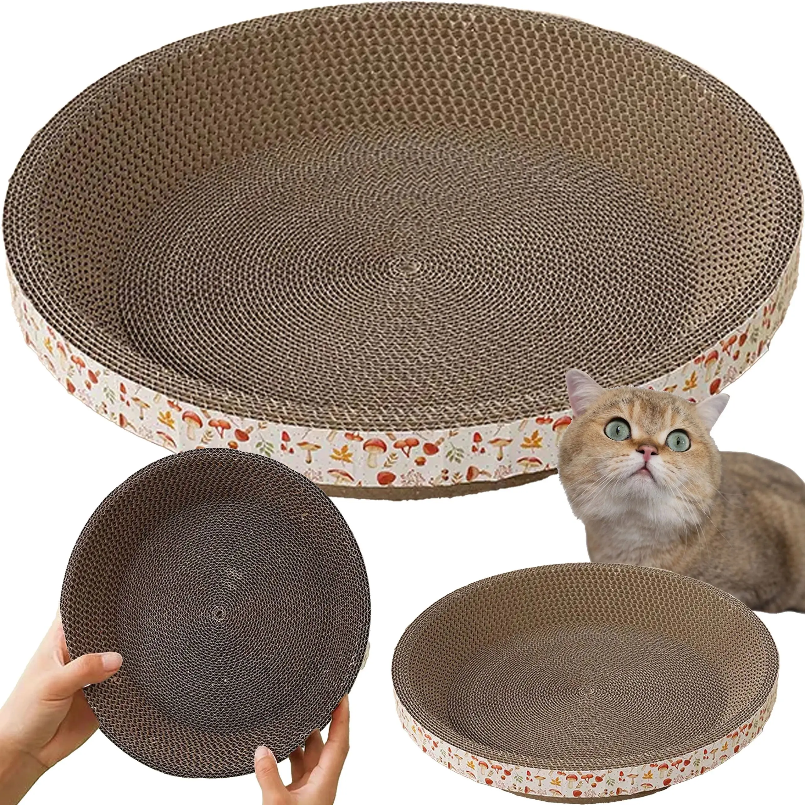 EXTRALINK PETS DRAPAK DLA KOTA KARTONOWY OKRĄGŁY MISKA LEGOWISKO 30 CM DO DRAPANIA PET-763