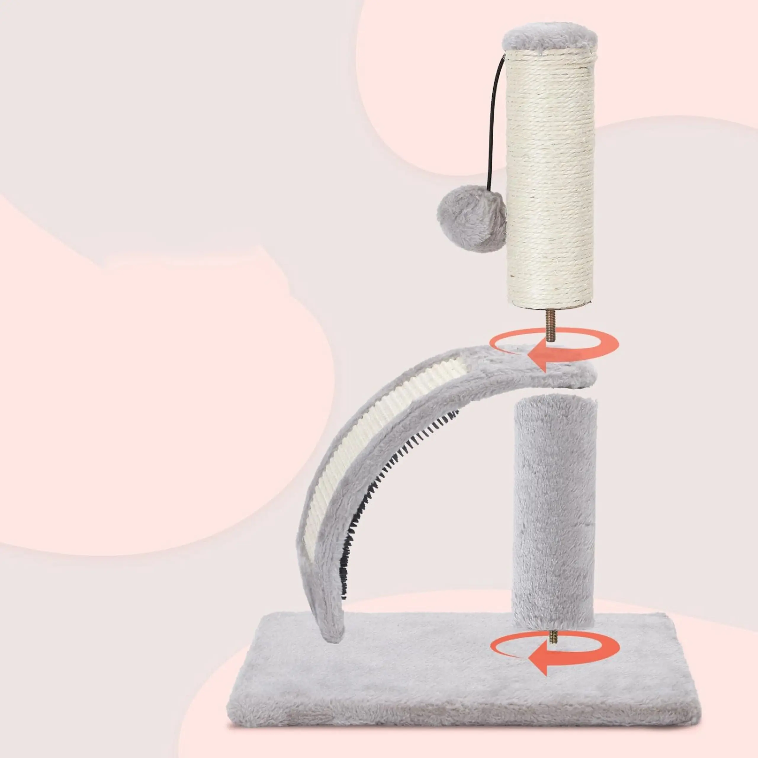 EXTRALINK PETS DRAPAK DLA KOTA KOTÓW KOCIĄT LEGOWISKO SŁUPEK SZCZOTKA ZABAWKA PIŁECZKA PET-772