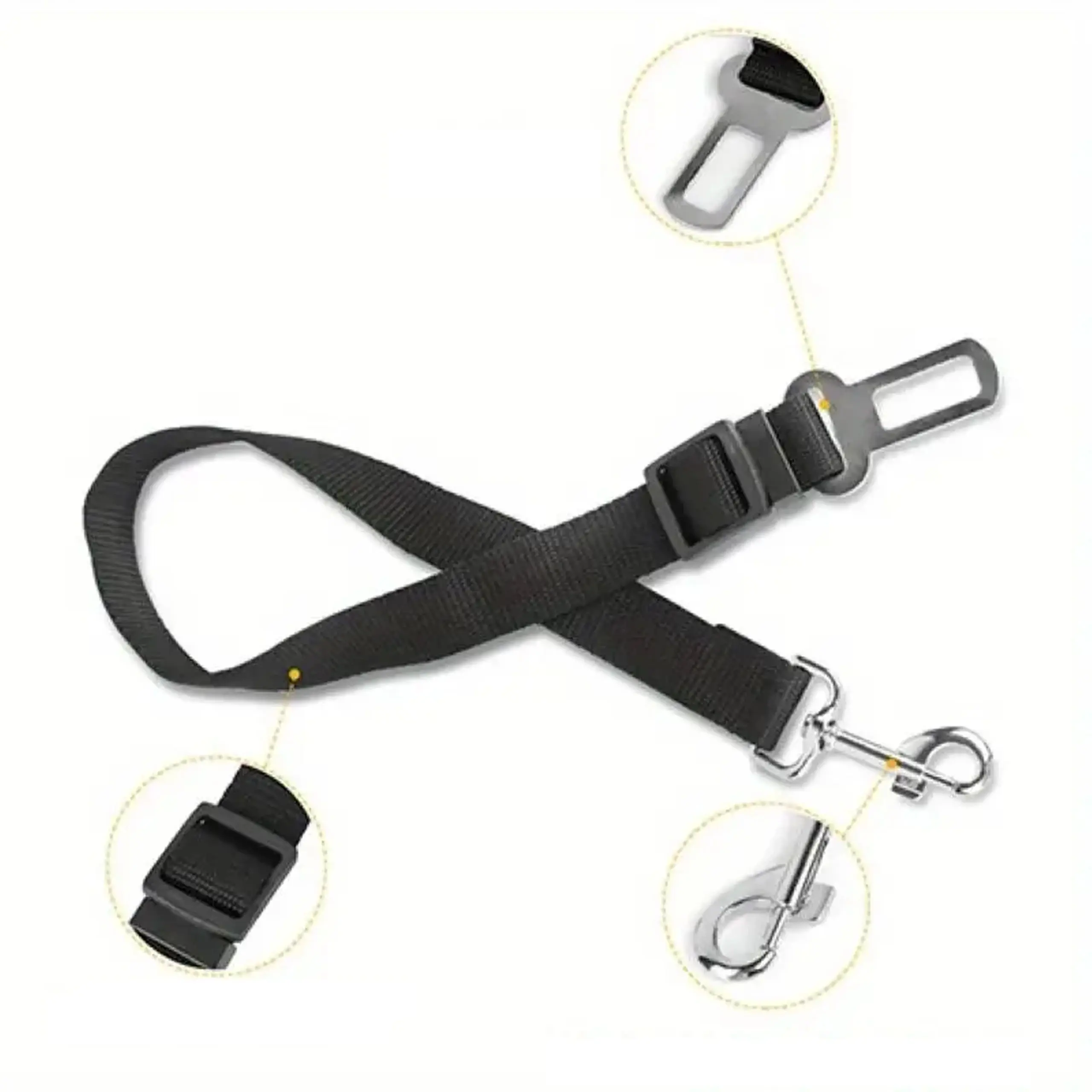 EXTRALINK PETS PAS BEZPIECZEŃSTWA DLA PSA KOTA DO SAMOCHODU SMYCZ REGULOWANA DO AUTA PET-740