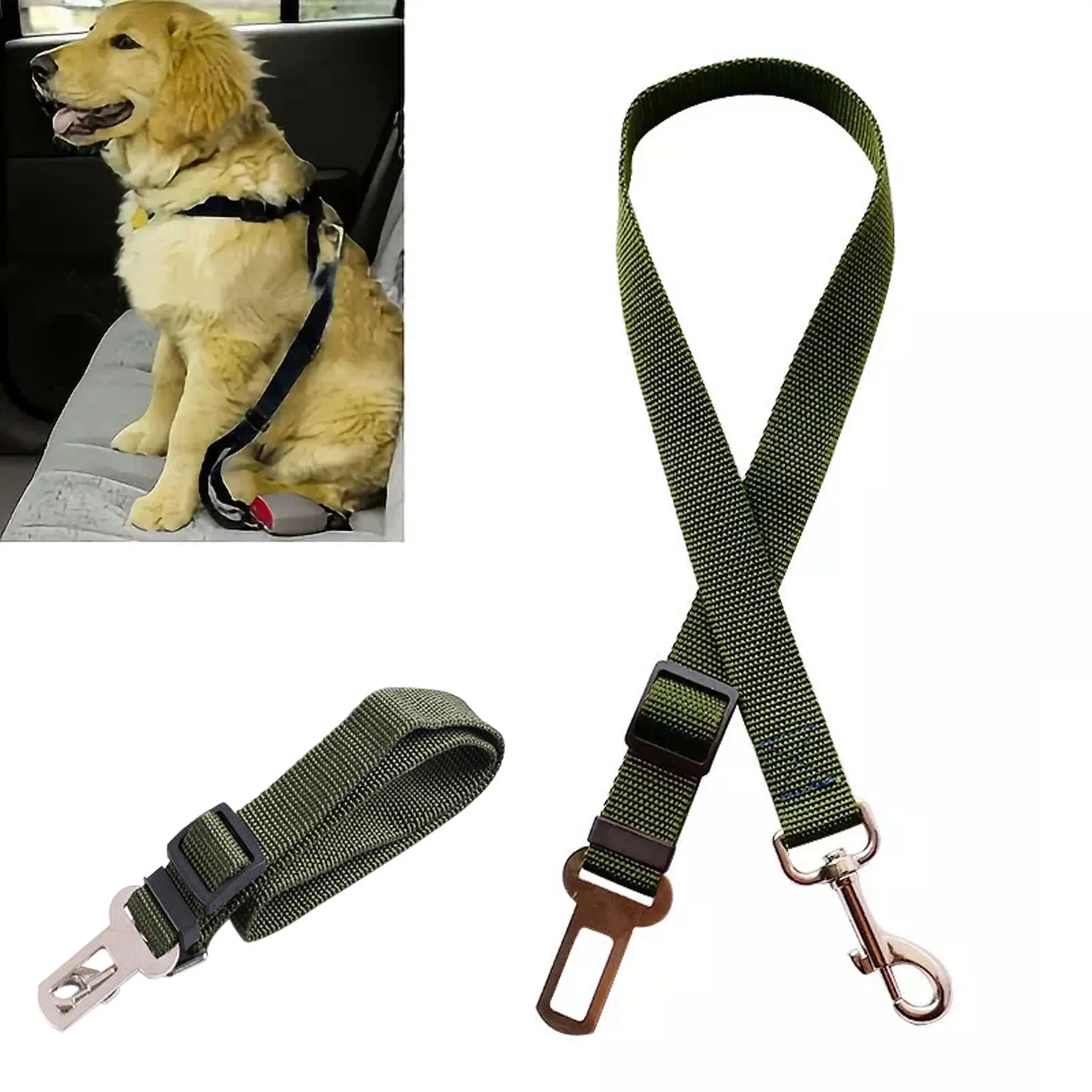 EXTRALINK PETS PAS BEZPIECZEŃSTWA DLA PSA KOTA DO SAMOCHODU SMYCZ REGULOWANA DO AUTA PET-740