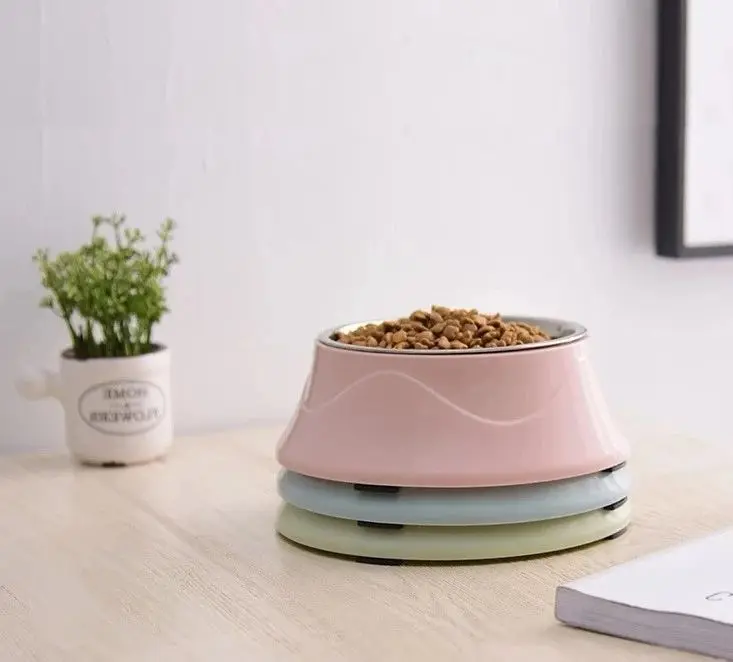 EXTRALINK PETS PODWÓJNA MISKA DLA PSA KOTA METALOWA 2W1 NA KARMĘ SUCHĄ MOKRĄ I WODĘ PET-824