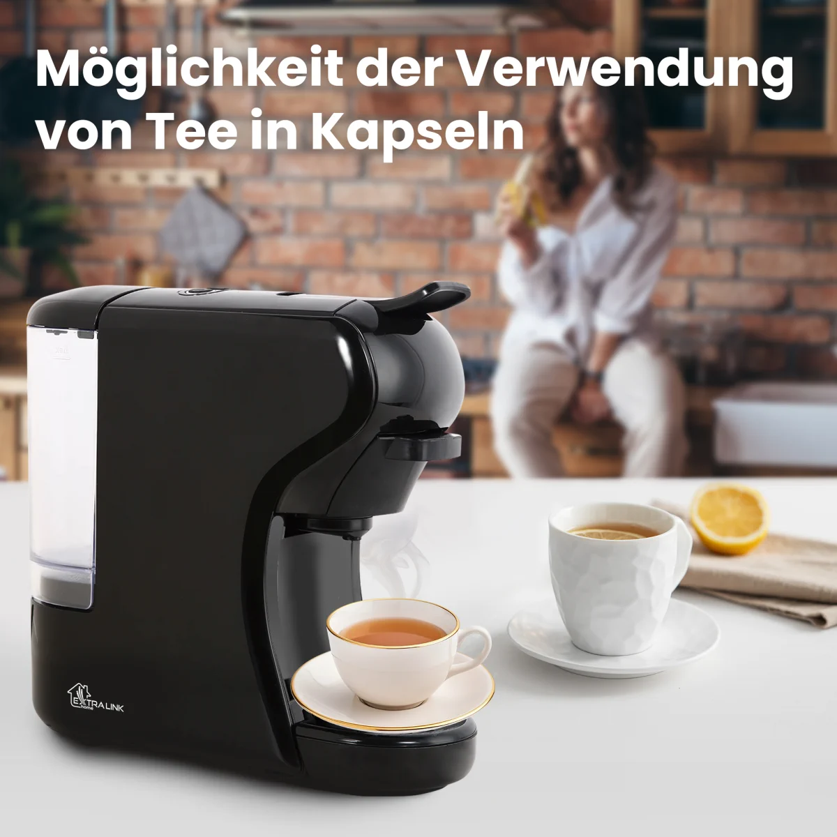 EXTRALINK HOME UNIVERSAL KAPSELMASCHINE SCHWARZ