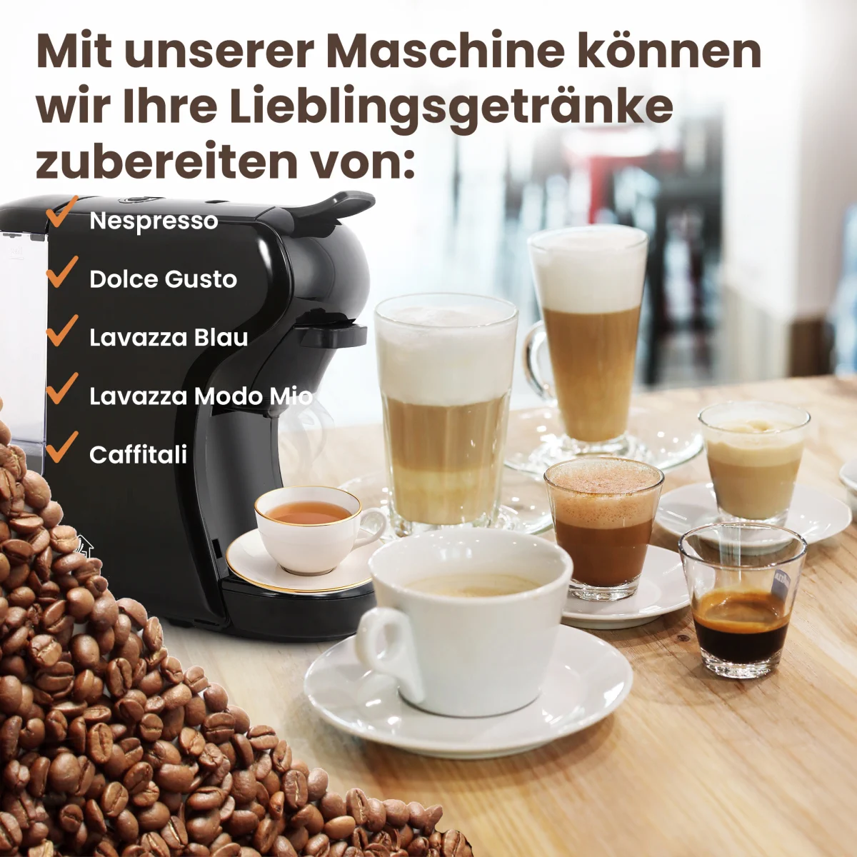 EXTRALINK HOME UNIVERSAL KAPSELMASCHINE SCHWARZ
