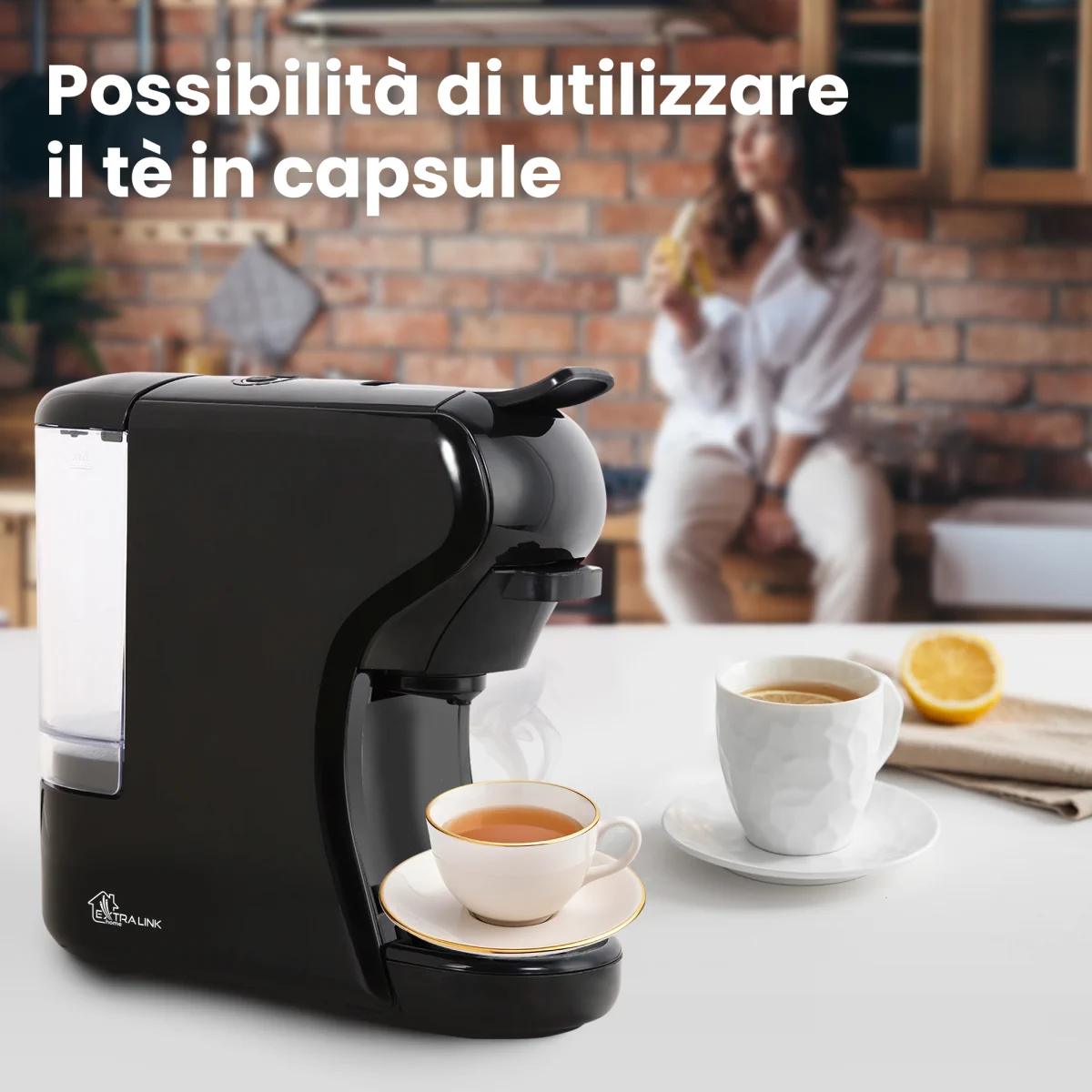MACCHINA PER CAPSULE UNIVERSALE EXTRALINK HOME NERA