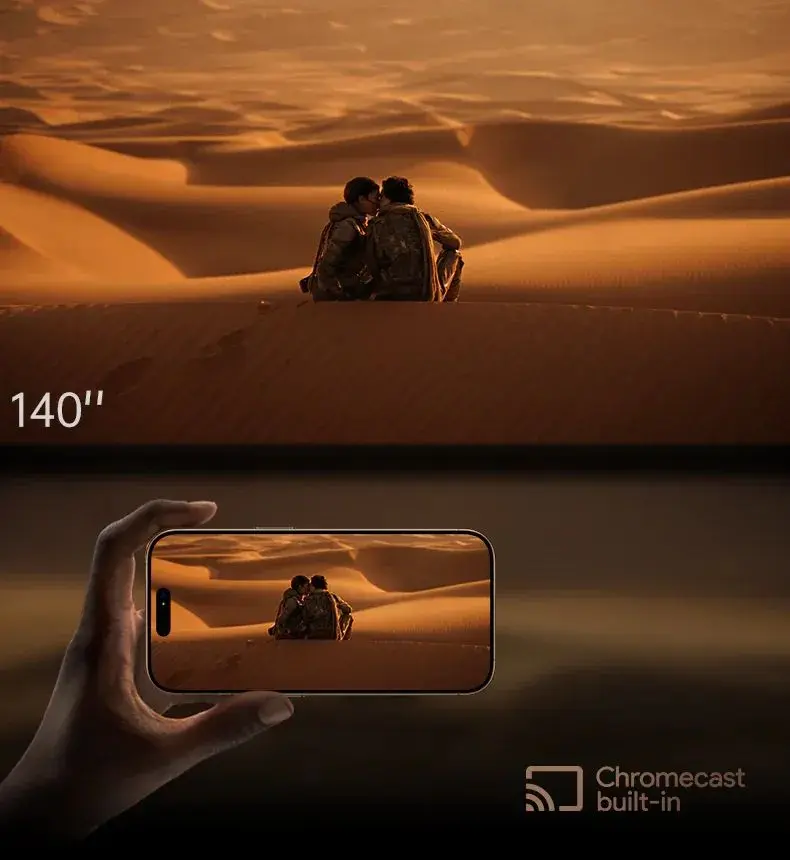 ПРОЕКТОР XIAOMI WANBO X5 PRO, GOOGLE TV, FULLHD, 1100 ANSI, WPA34