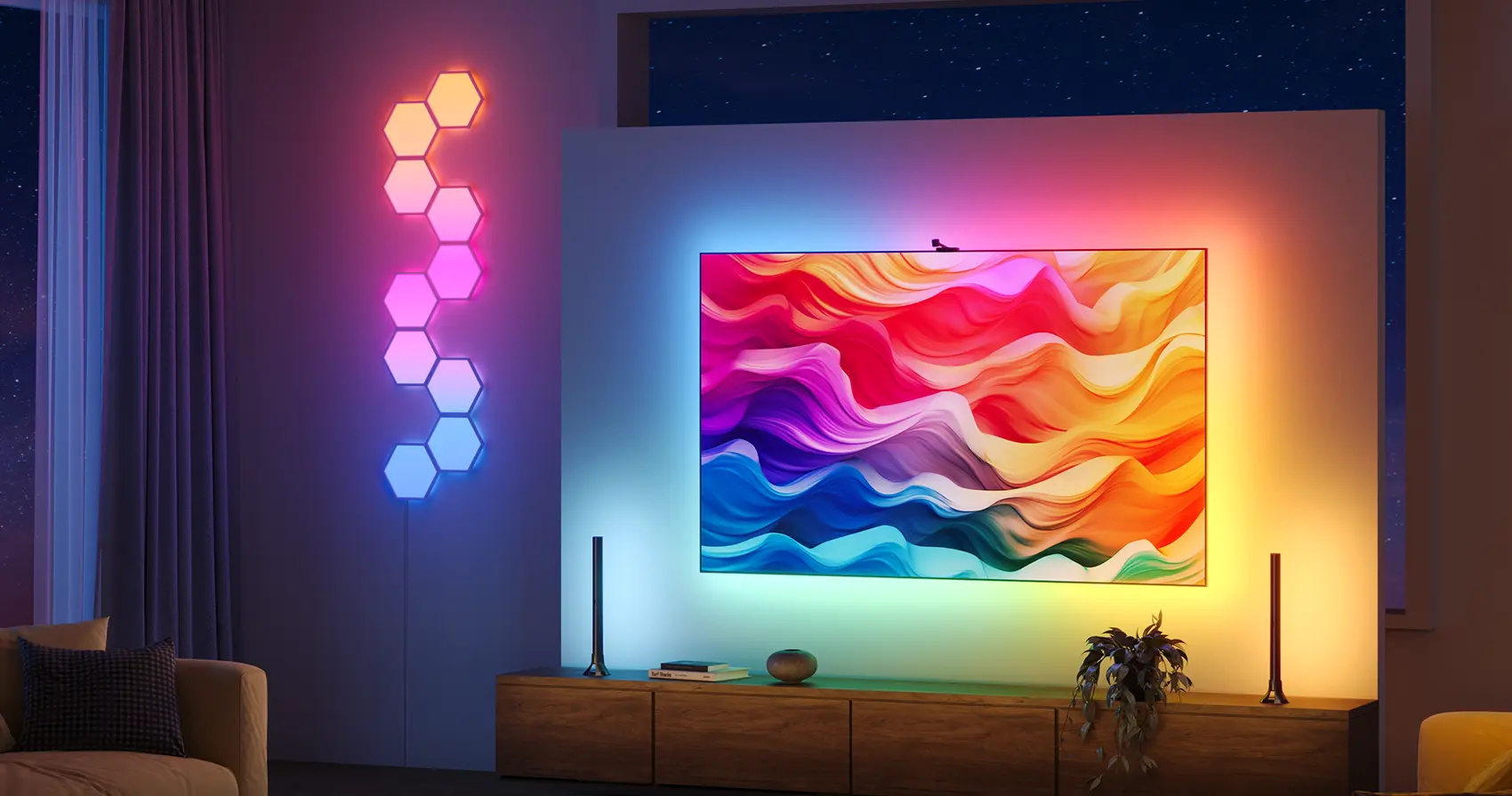 RETROILUMINAÇÃO DO TELEVISOR GOVEE H6098 ENVISUAL (55~65 POLEGADAS)