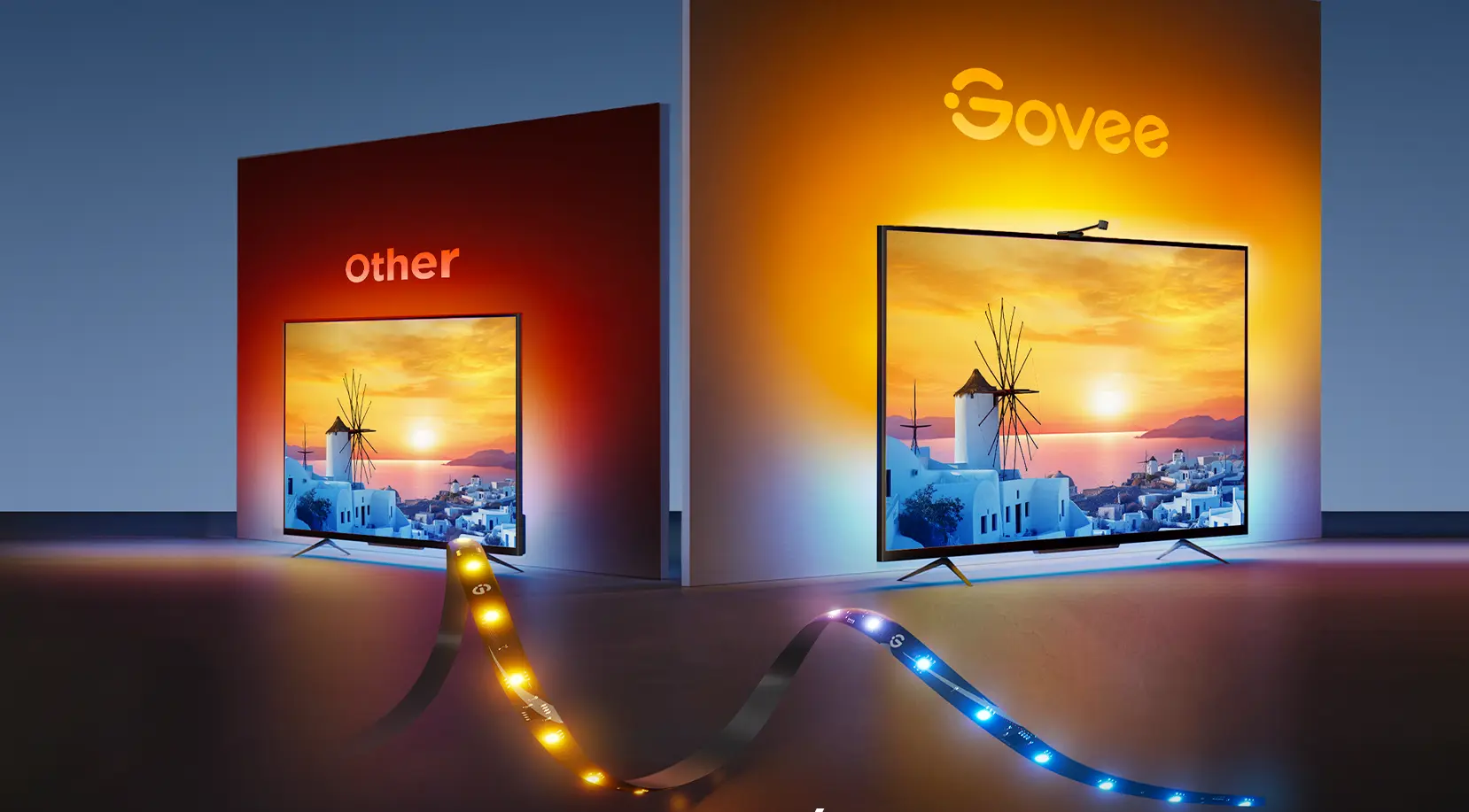 RETROILUMINAÇÃO DO TELEVISOR GOVEE H6098 ENVISUAL (55~65 POLEGADAS)