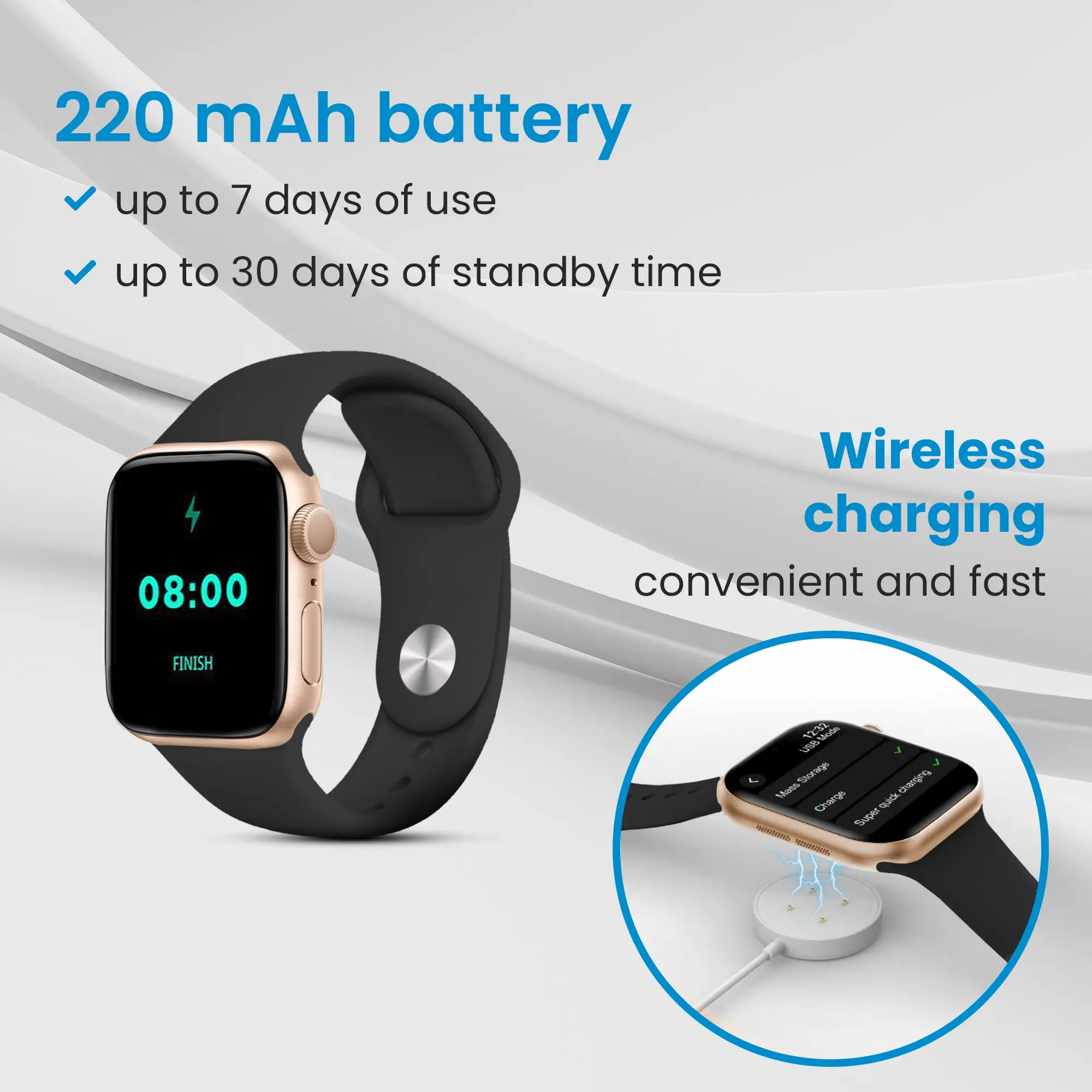 EXTRALINK LIFESTYLE SMARTWATCH F89 PULSERA ORO ROSA/NEGRO