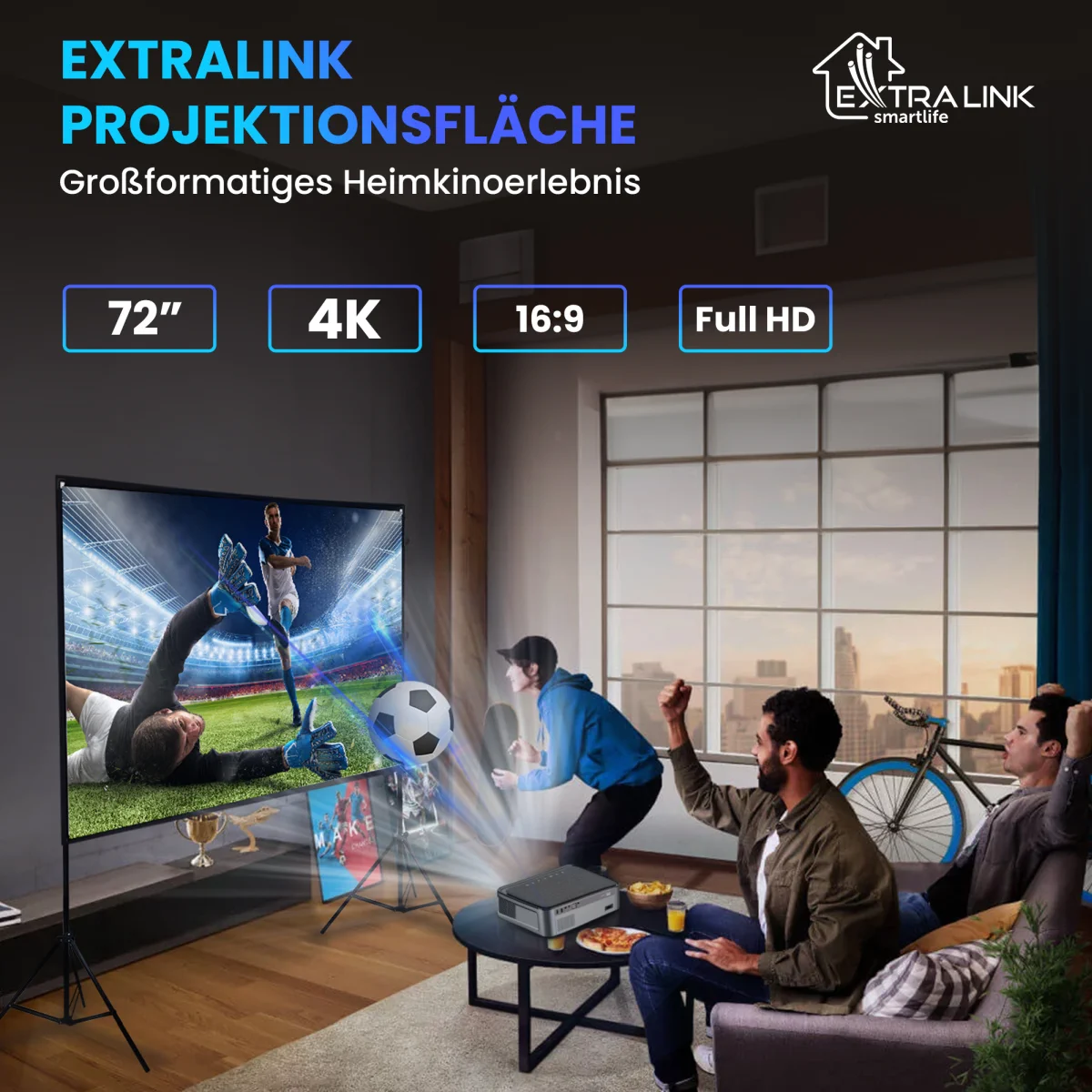 EXTRALINK PROJEKTIONSWAND 72