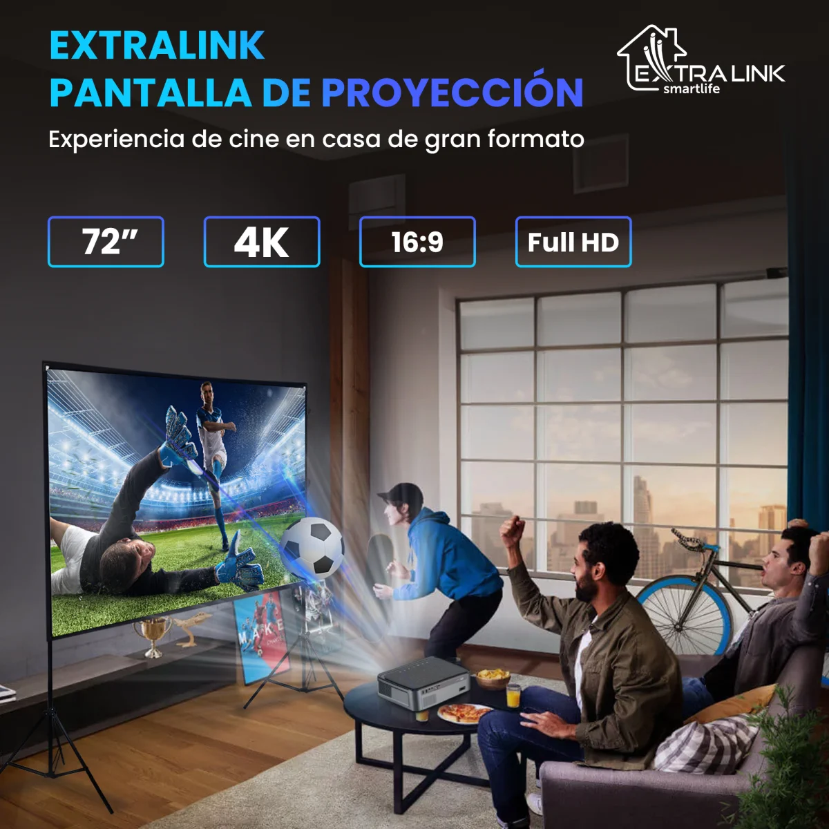 PANTALLA DE PROYECCI&Oacute;N EXTRALINK 72