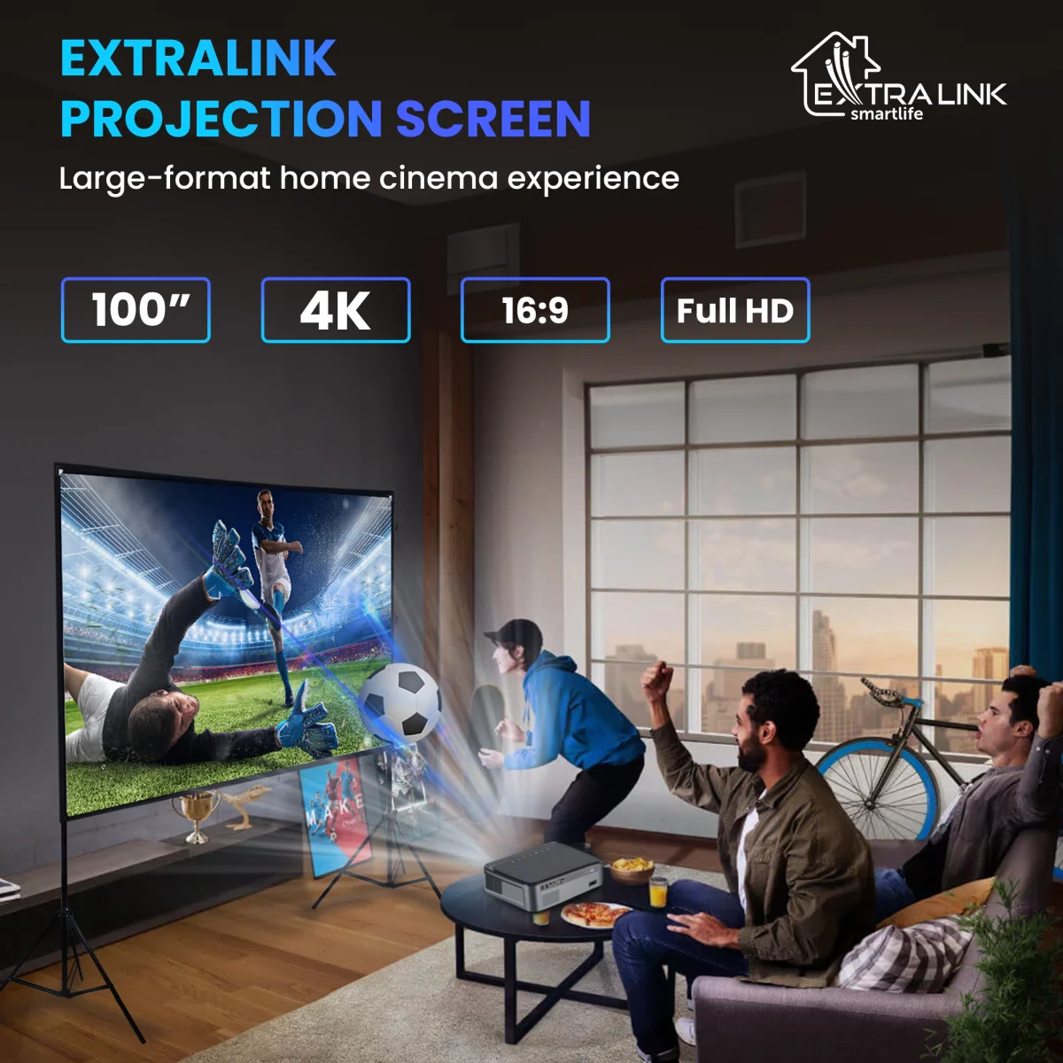 EXTRALINK PROJECTION SCREEN 100