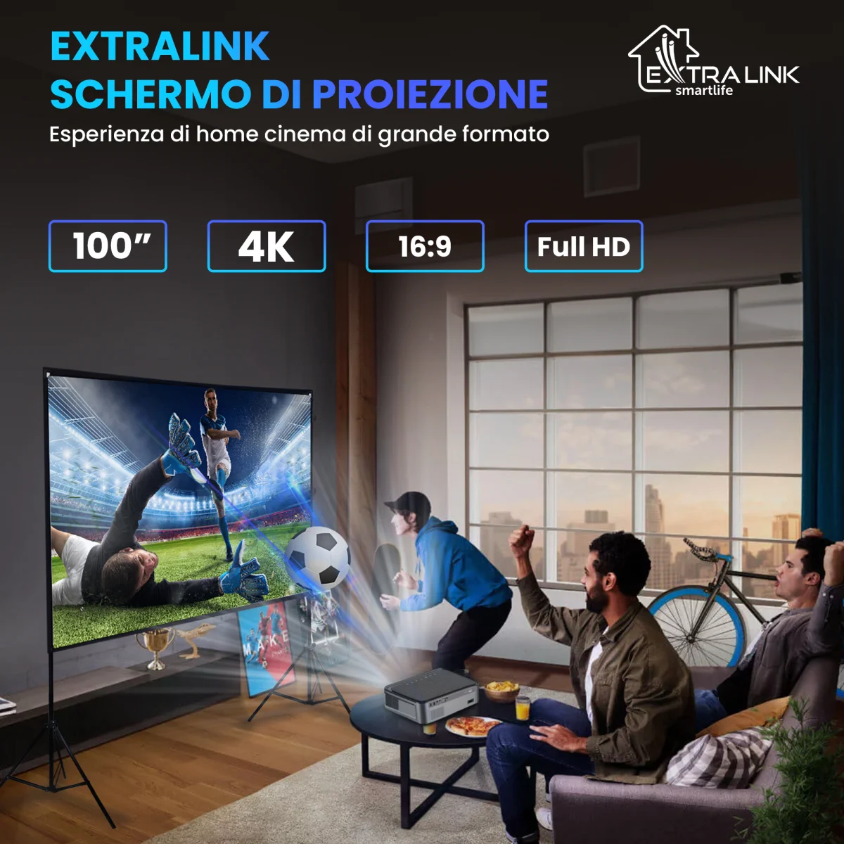 SCHERMO DI PROIEZIONE EXTRALINK 100