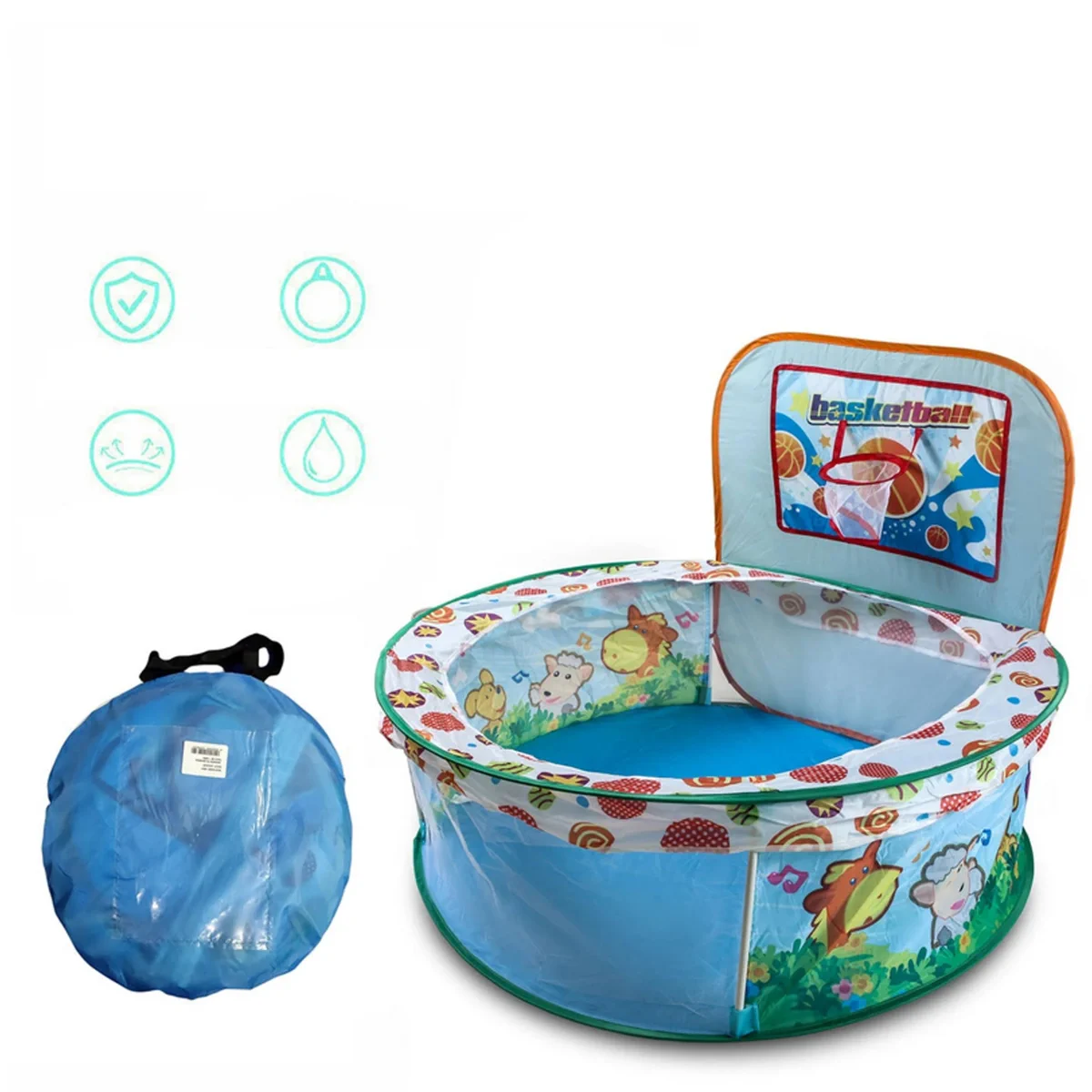 EXTRALINK KIDS KOJEC DLA DZIECI KOSZ BOISKO PLAC ZABAW SUCHY BASEN 99 X 90 CM