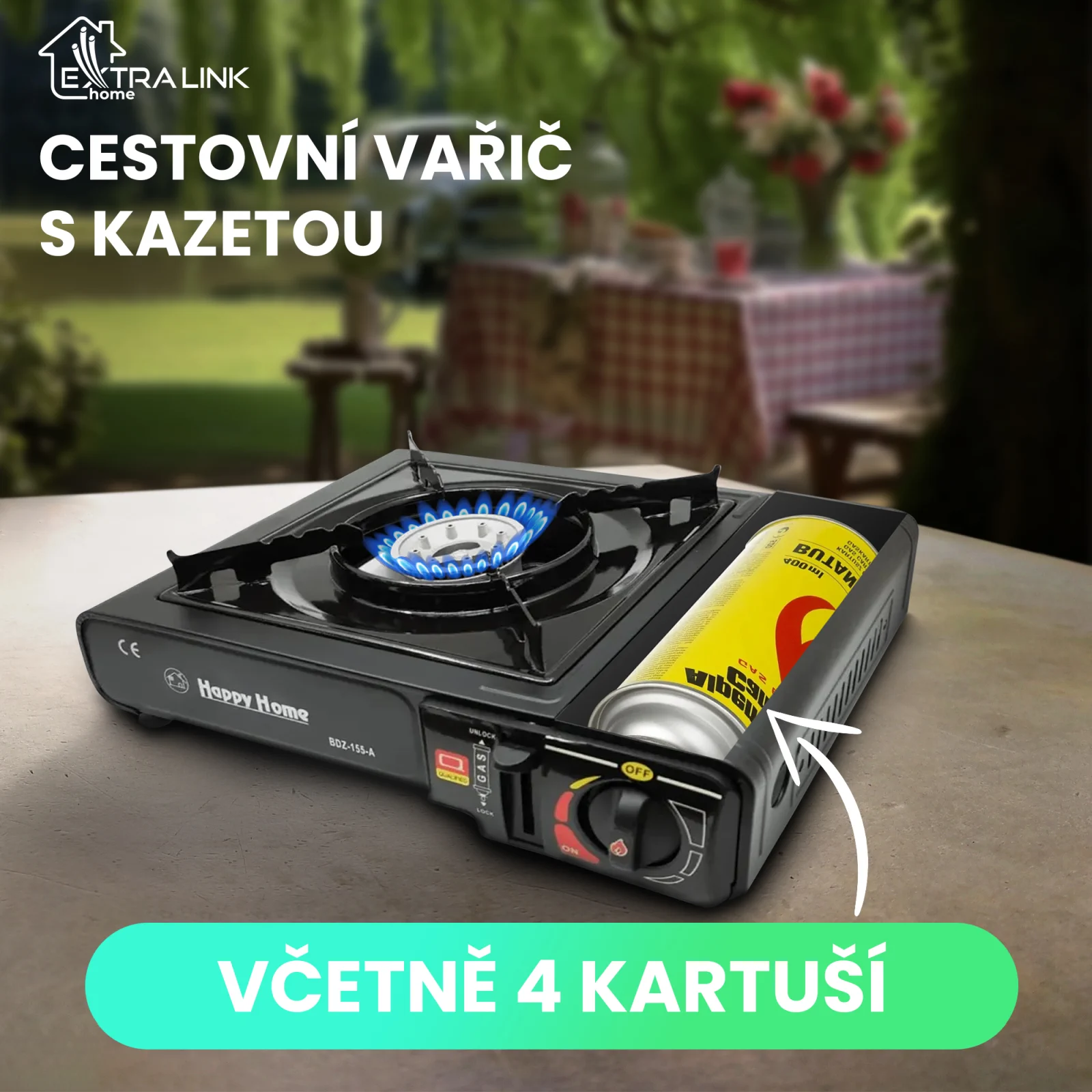 EXTRALINK 2v1 KARTUSOVÉ BALENÍ NÁBYTEK TURISTICKÁ KUCHYNĚ