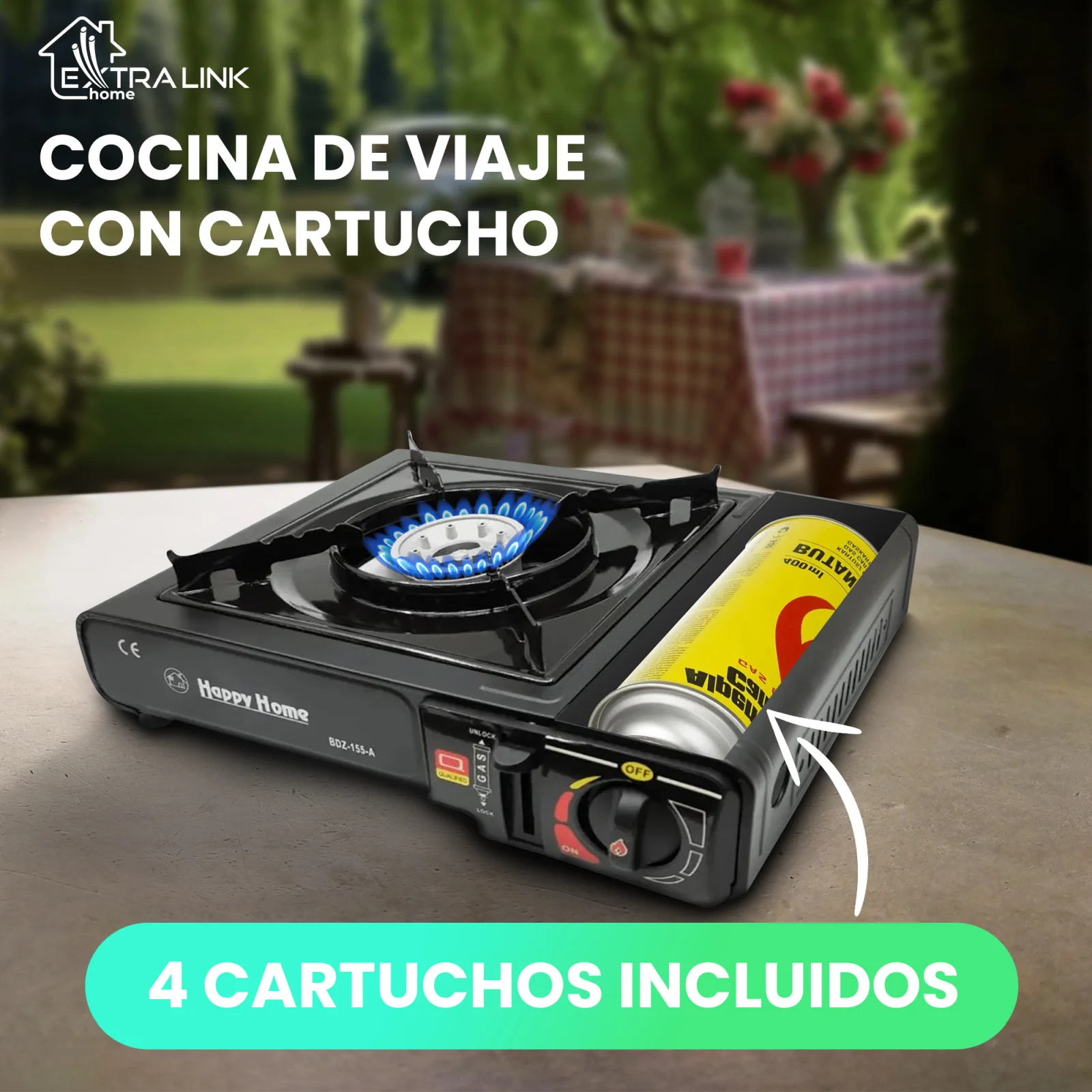 EXTRALINK 2en1 CARTUS PACKAGING MOBILIARIO COCINA TURISTICA