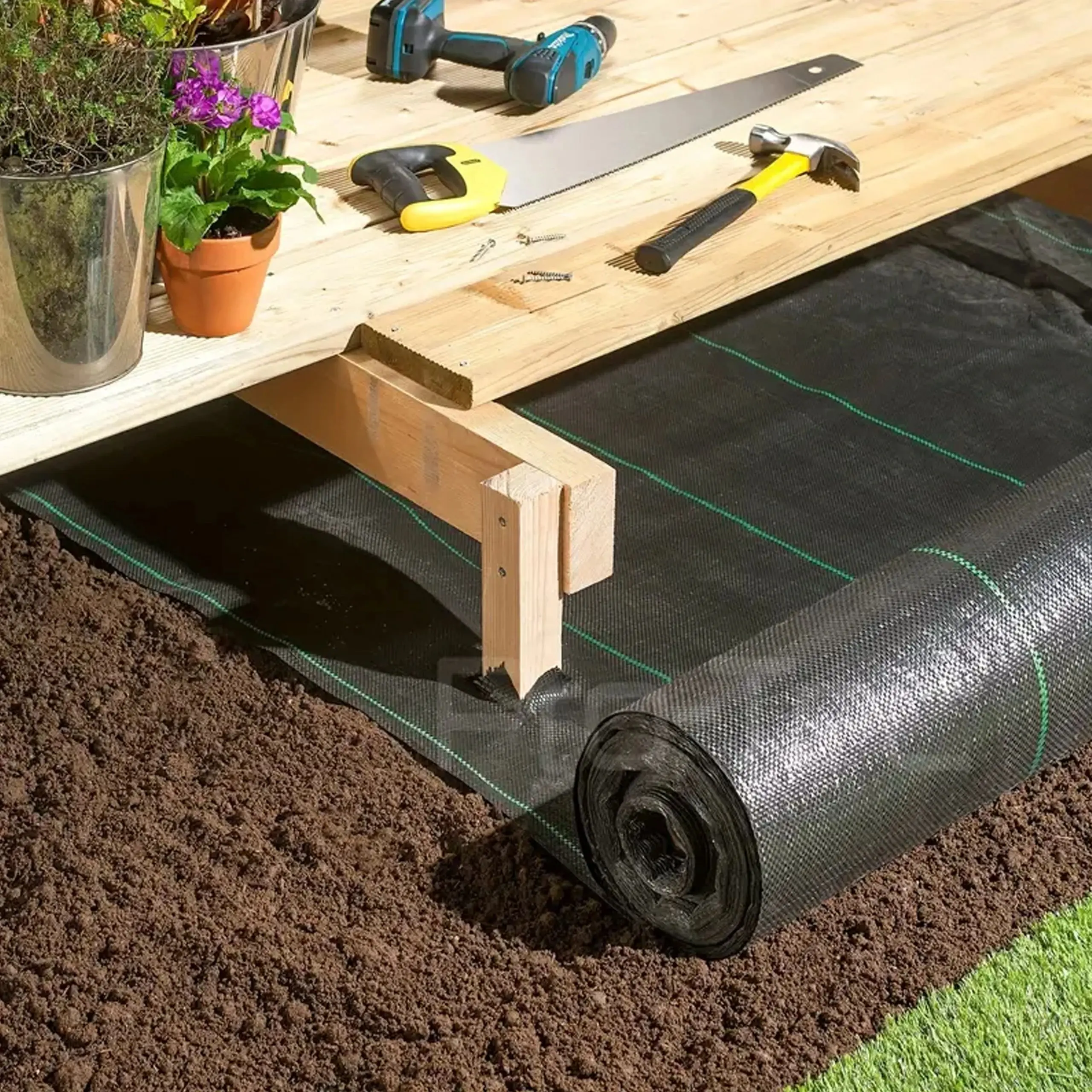 EXTRALINK AGROWŁÓKNINA 70G 1,1X100M CZARNA UV AGROTKANINA MATA ANTYCHWASTOWA-364