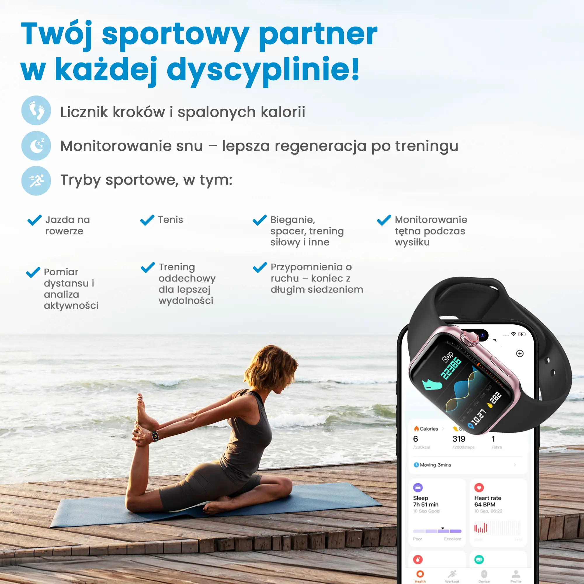 EXTRALINK LIFESTYLE SMARTWATCH WATCH9 SILVER CASE BLACK/PINK BAND